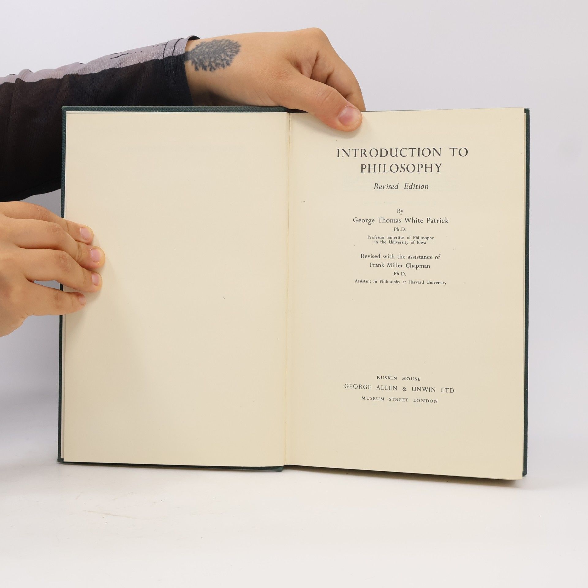 George Thomas White Patrick Introduction to Philosophy