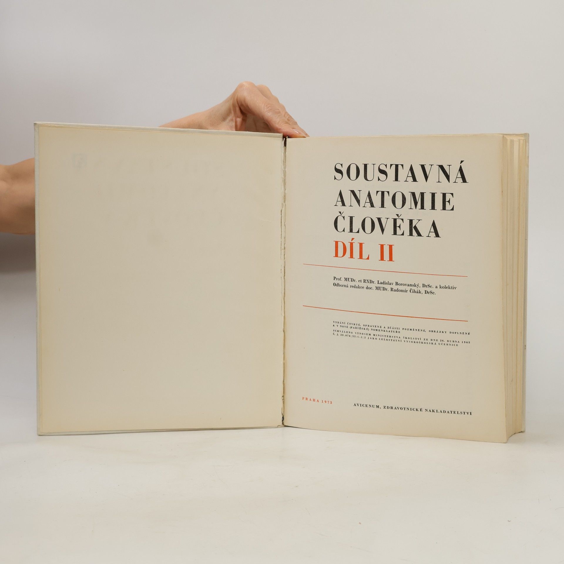 Ladislav Borovanský Soustavná anatomie člověka (II. díl)