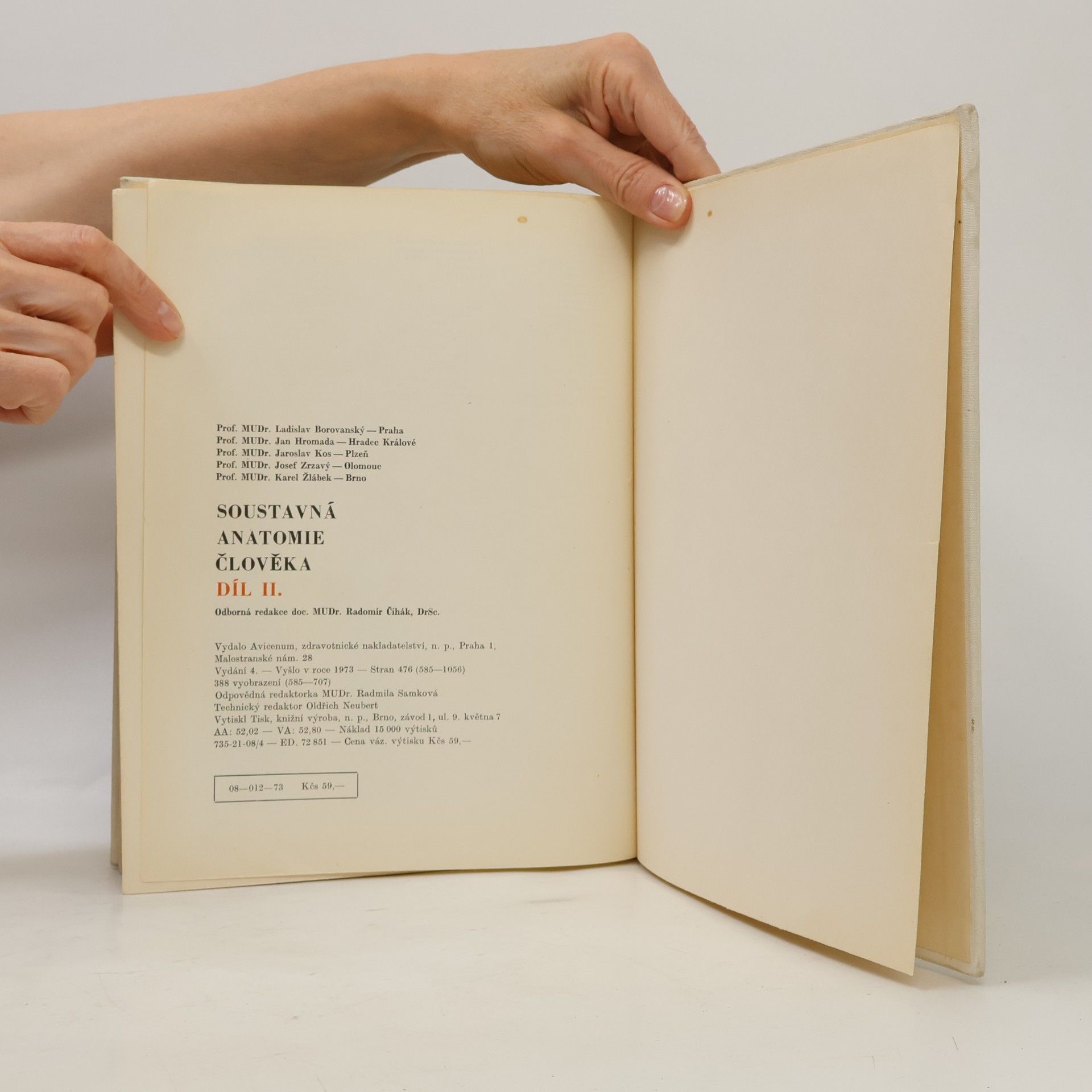 Ladislav Borovanský Soustavná anatomie člověka (II. díl)