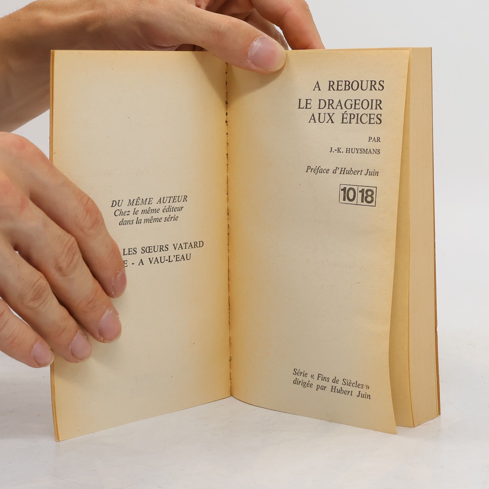 Joris-Karl Huysmans A rebours. Le Drageoir aux épices