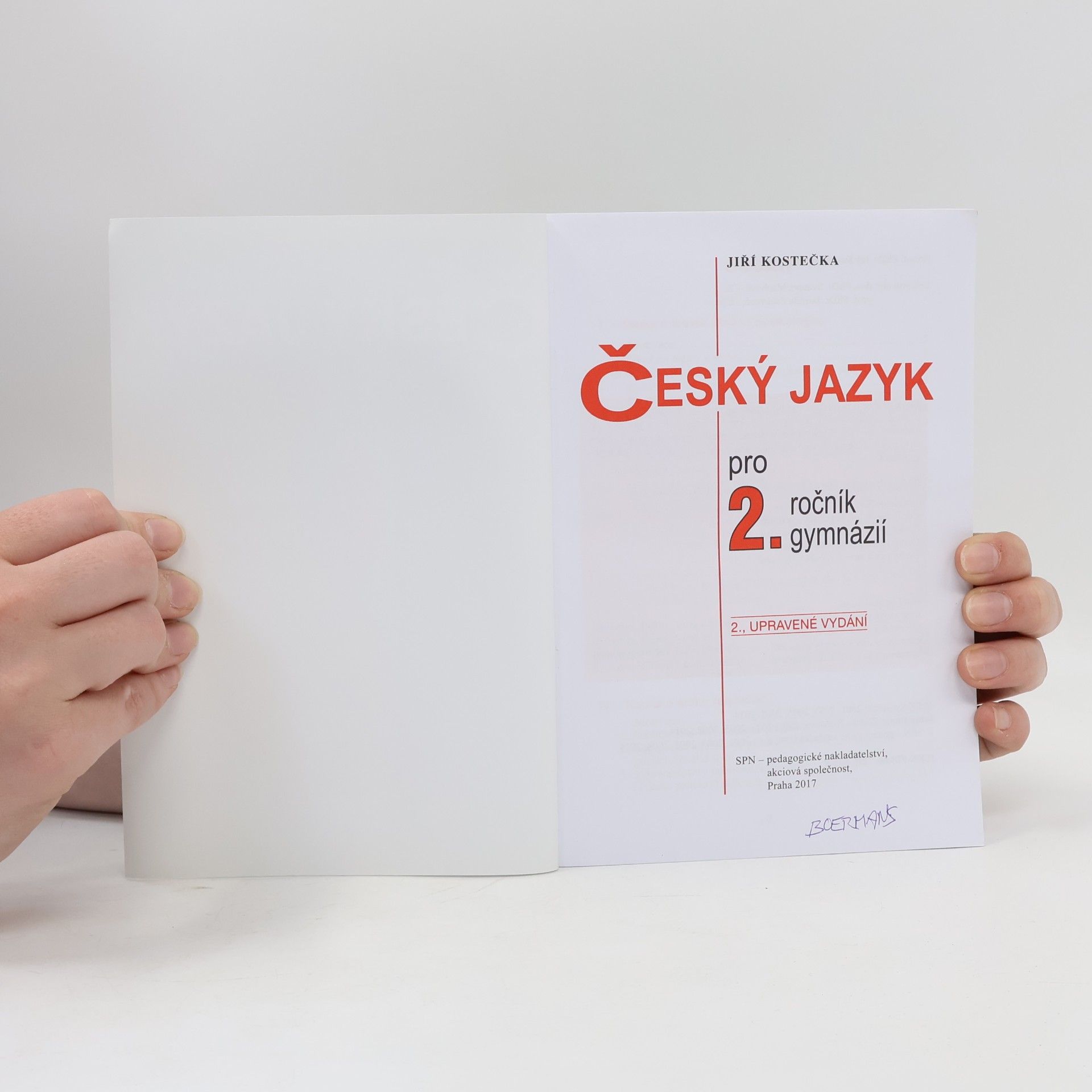 Jiří Kostečka Český jazyk pro 2. ročník gymnázií