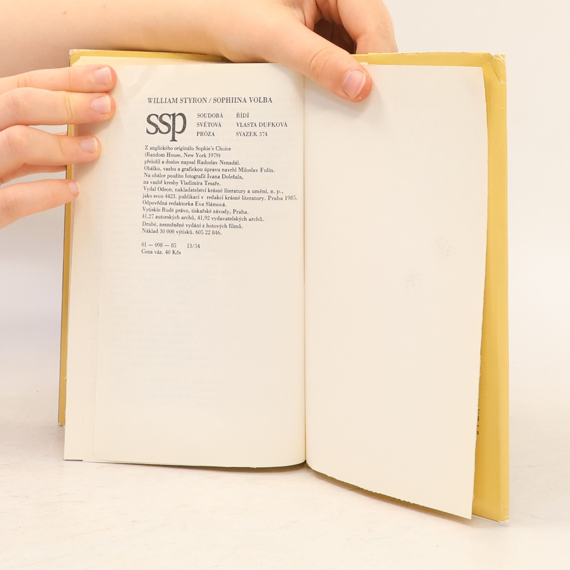 William Styron Sophiina volba