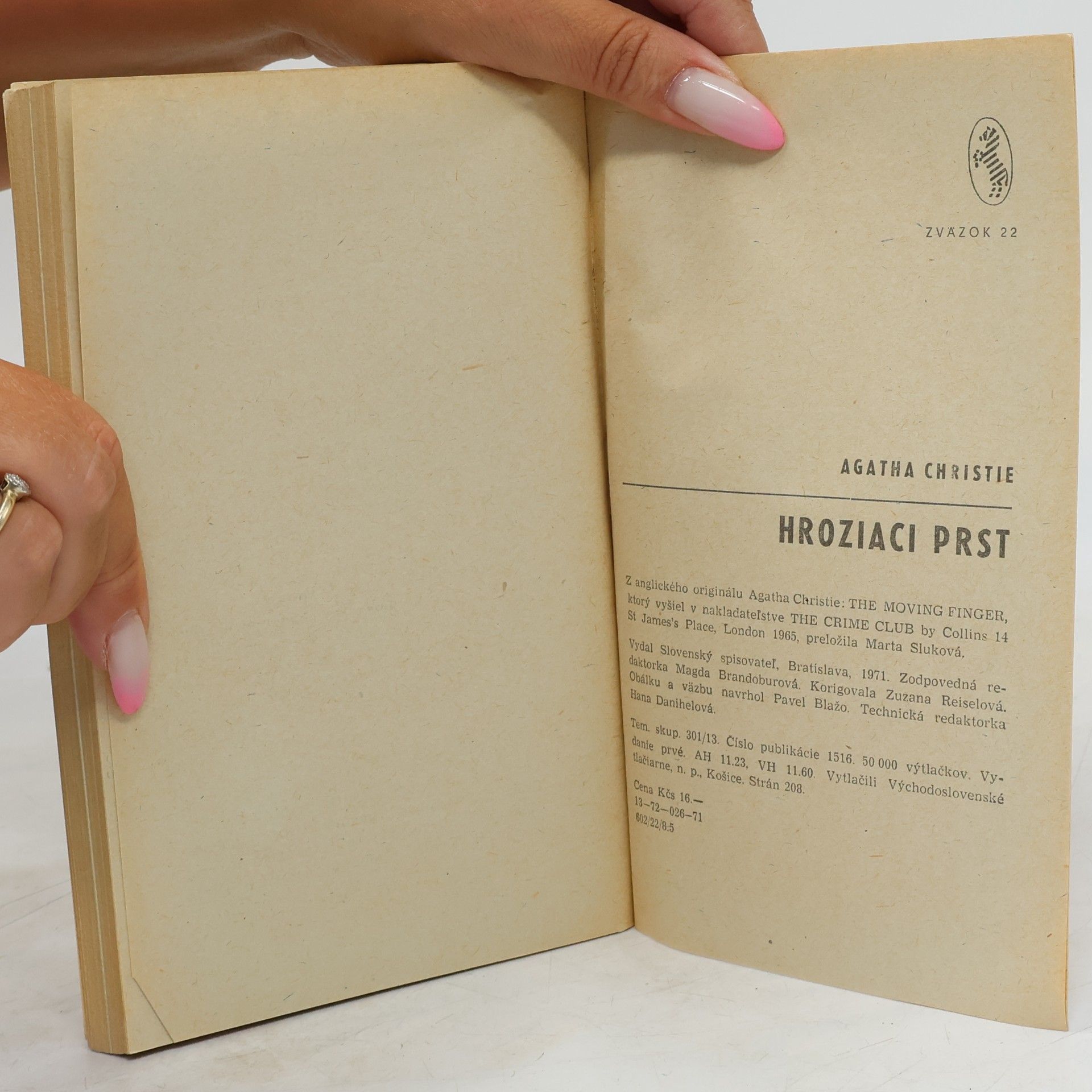 Agatha Christie Hroziaci prst