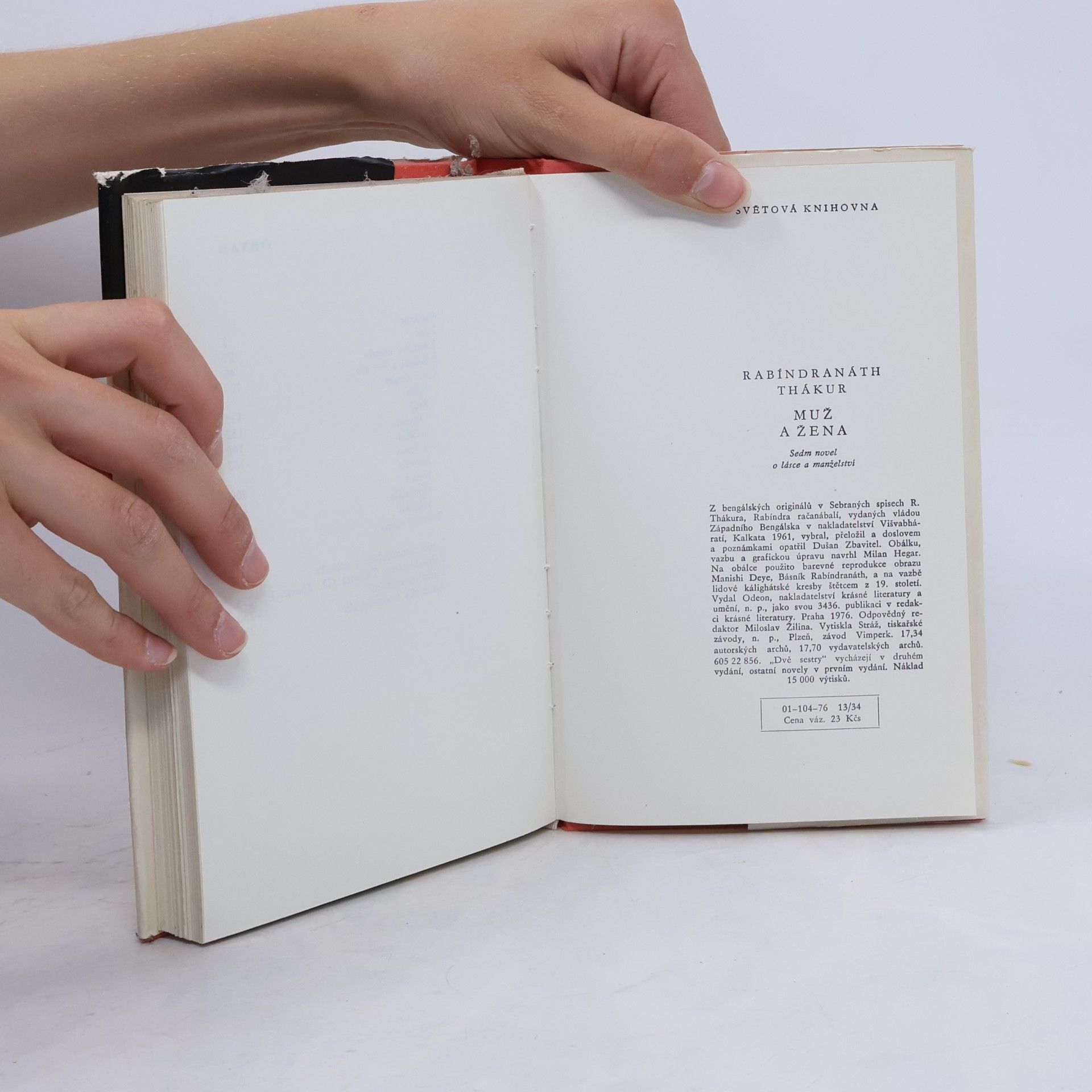 Rabindranath Tagore Muž a žena