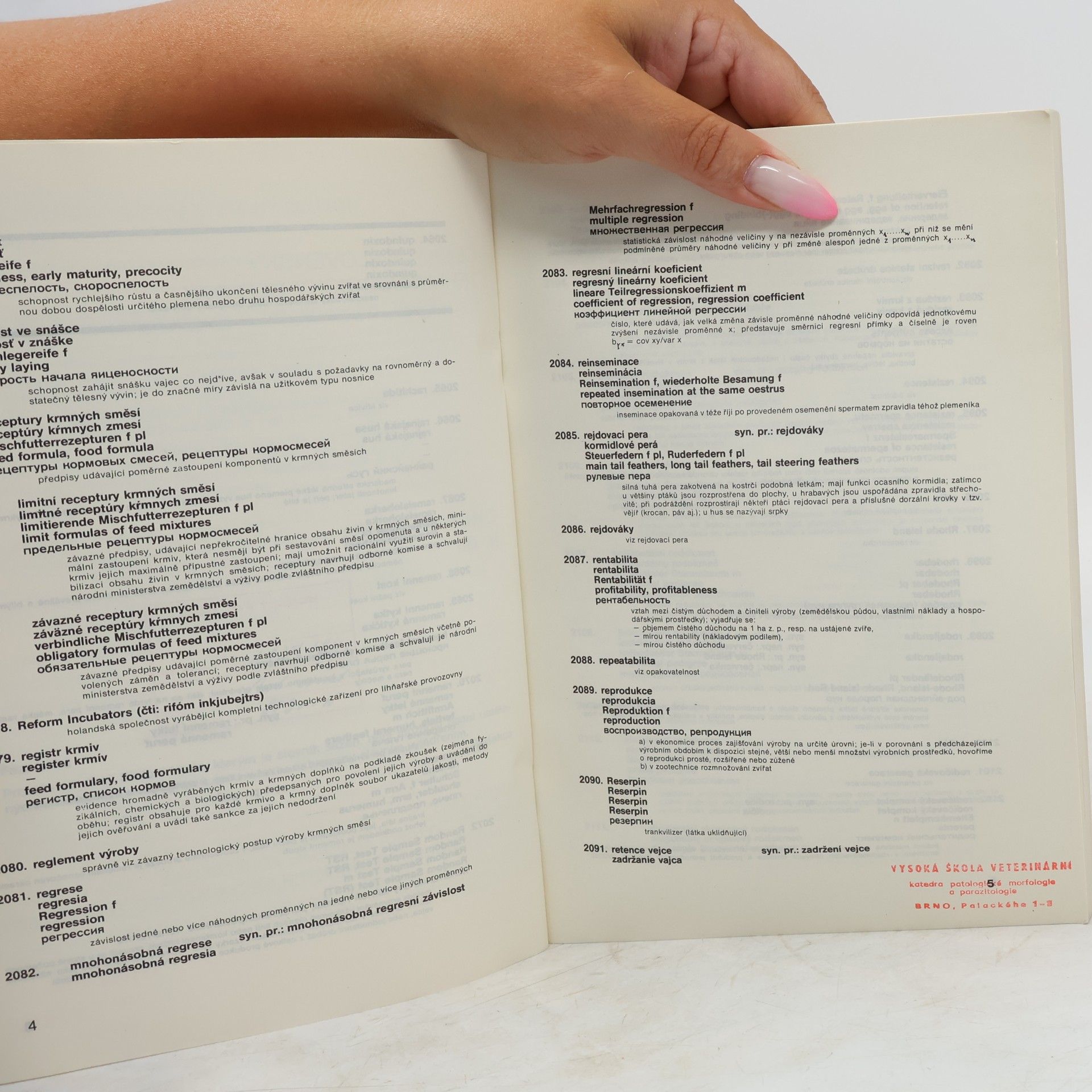 Various authors Český a slovenský terminologický slovník chov drůbeže II. díl Q-Ž