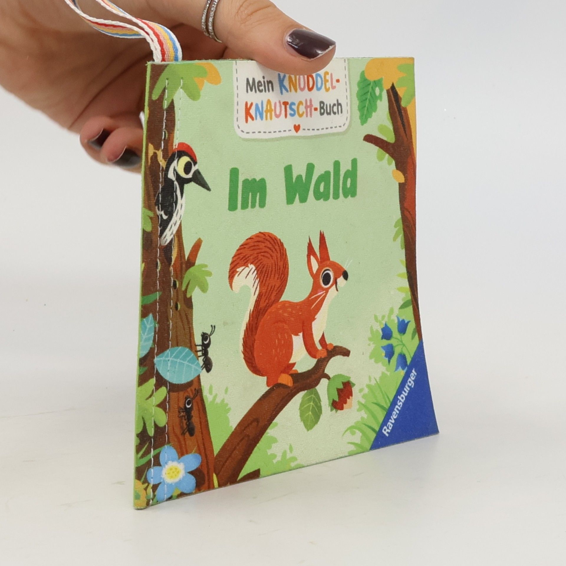 Cornelia Frank Mein Knuddel-Knautsch-Buch: Im Wald; weiches Stoffbuch, waschbares Badebuch, Babyspielzeug ab 6 Monate