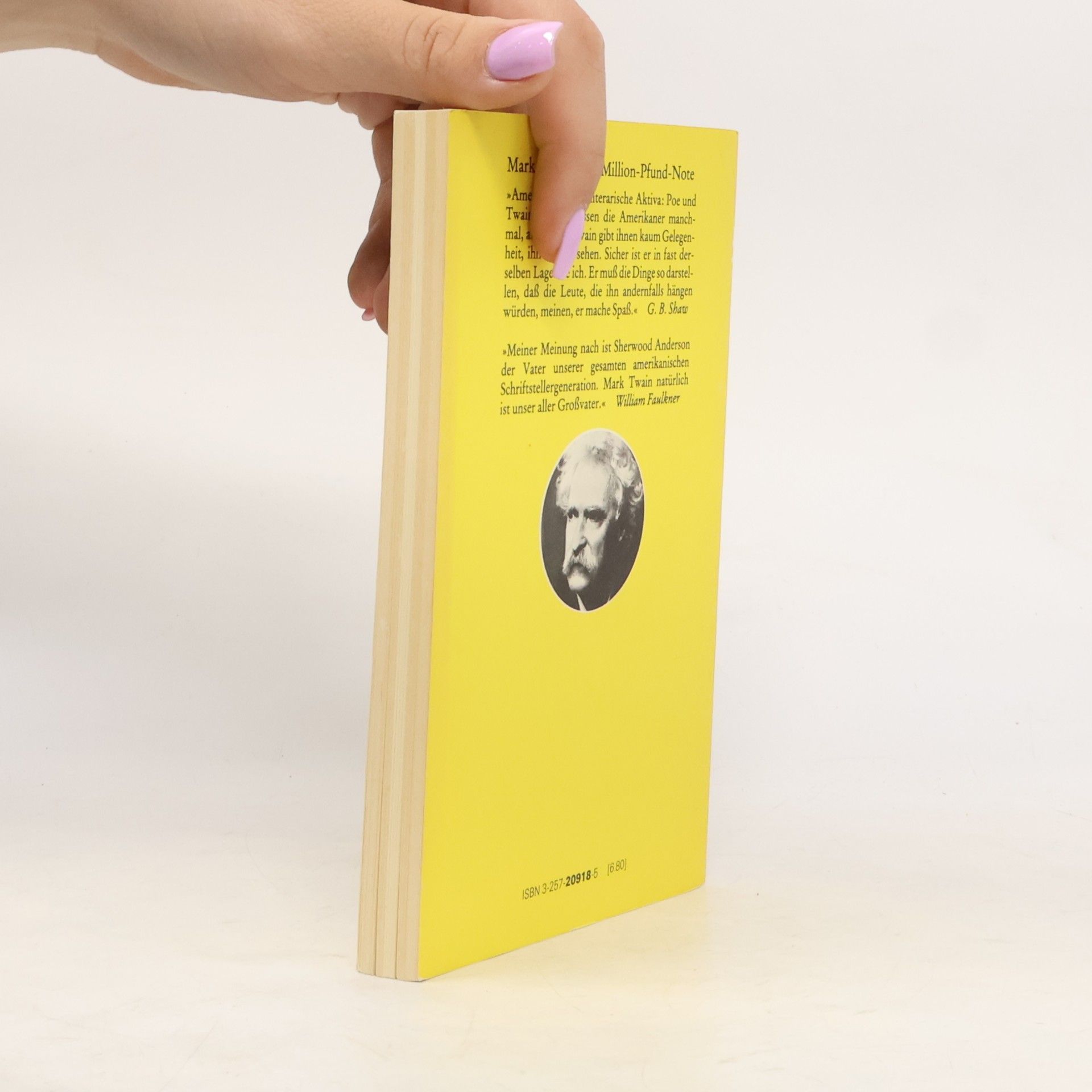Mark Twain Die Million-Pfund-Note