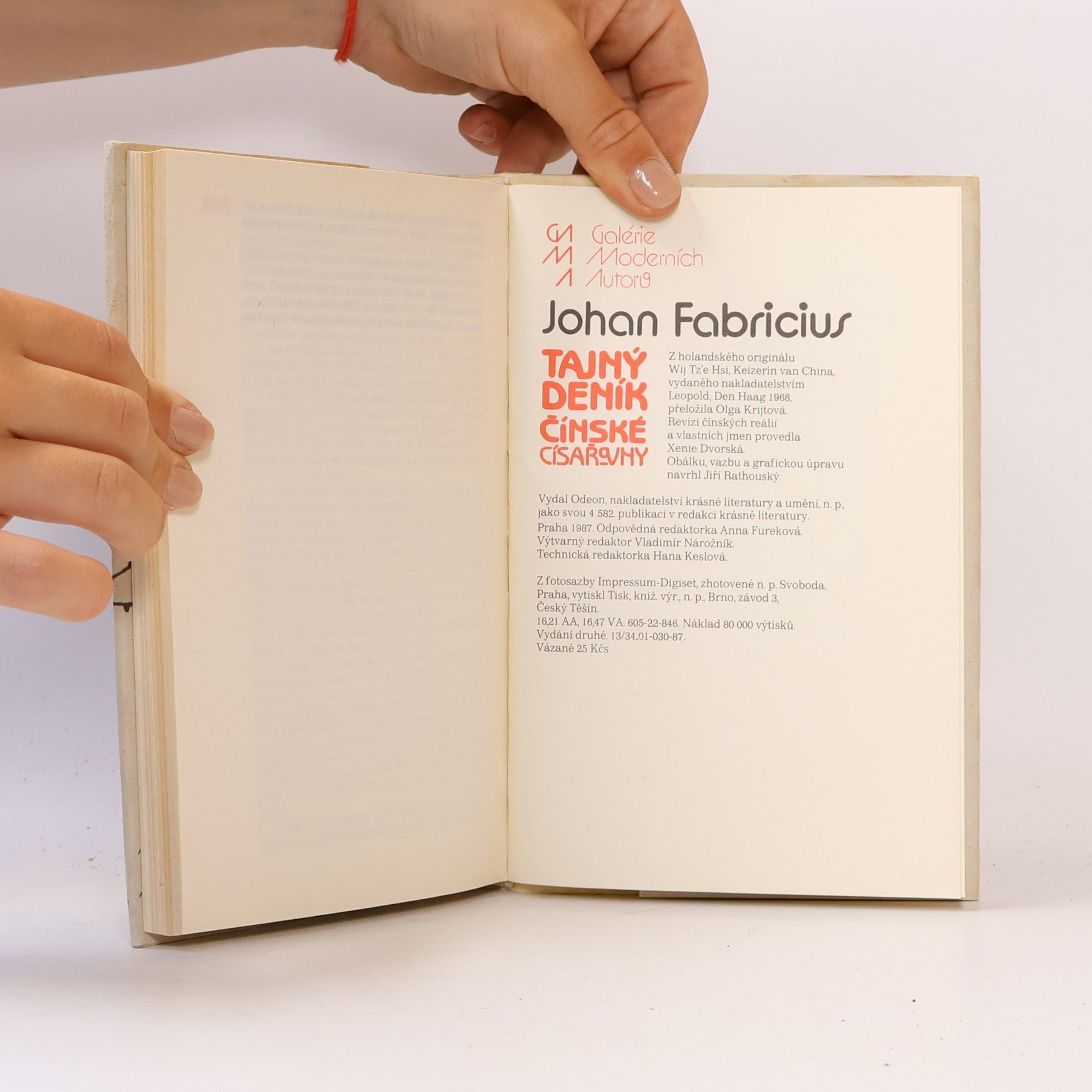 Johan Fabricius Tajný deník čínské císařovny