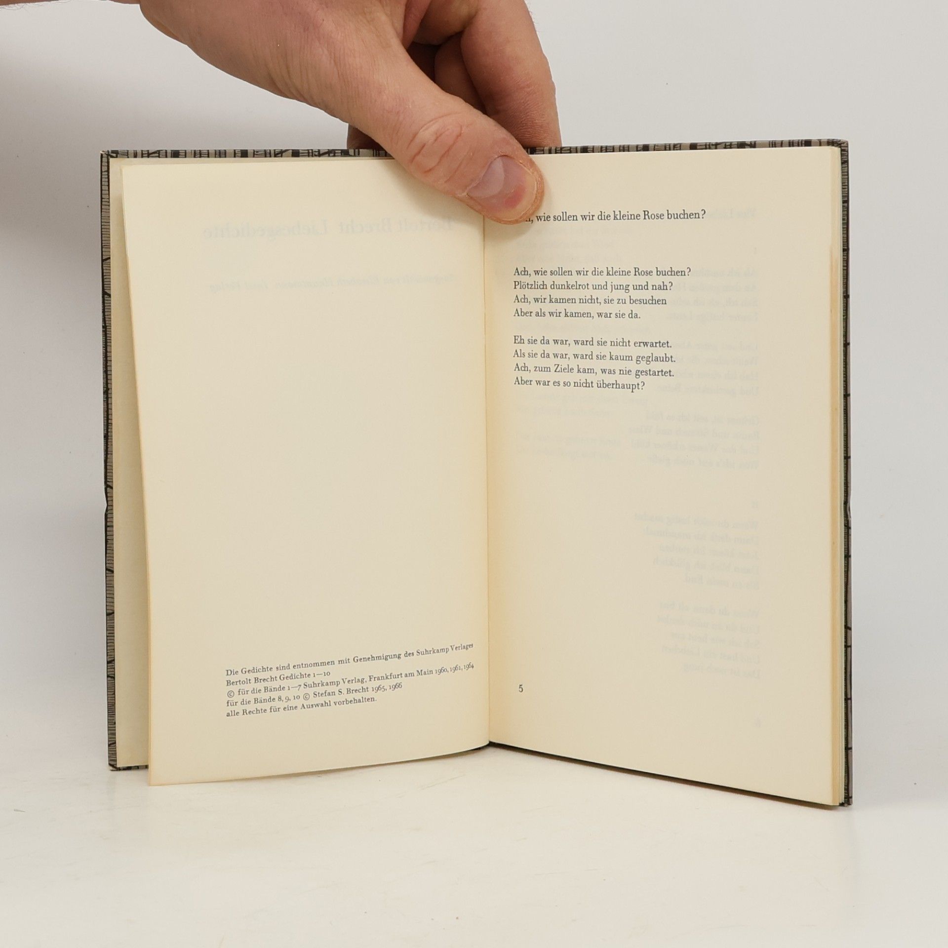 Bertolt Brecht Liebesgedichte