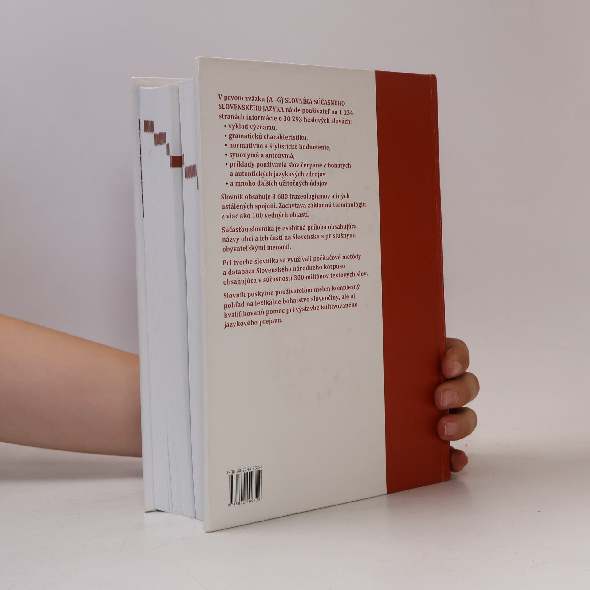 Various authors Slovník súčasného slovenského jazyka (A - G)