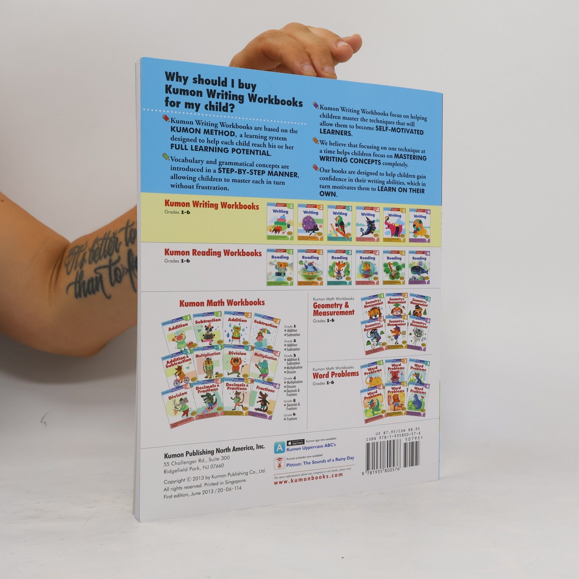Kumon Publishing North America Kumon Writing Workbooks: Grade 1 Writing