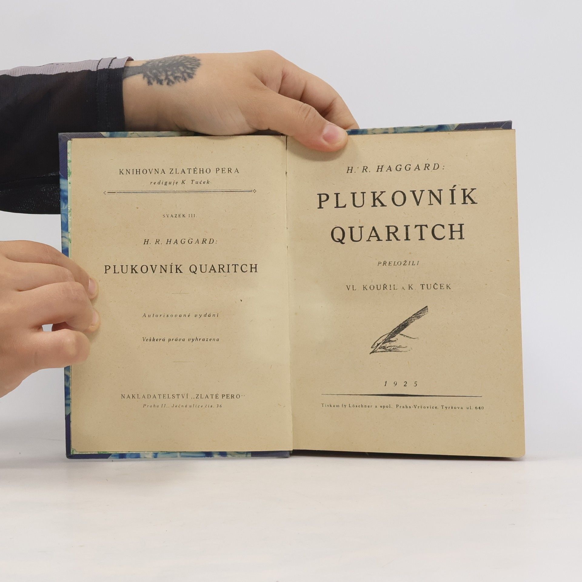 H. Rider Haggard Plukovník Quaritch