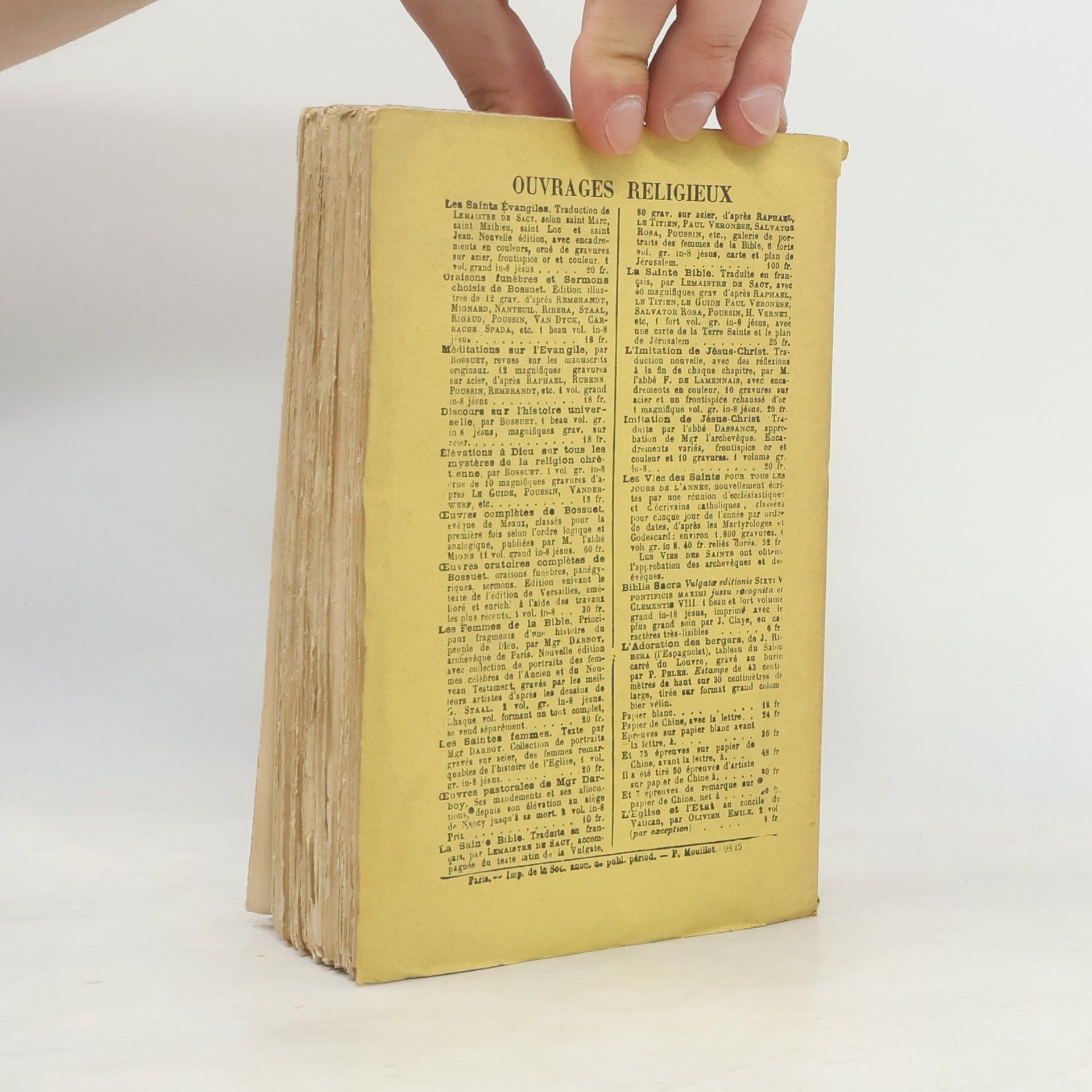 Jacques Bénigne Bossuet Histoire des Variations des Églises Protestantes