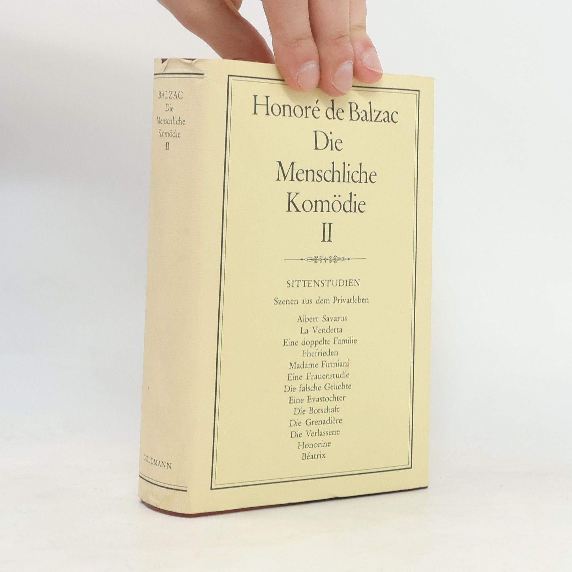 Honoré de Balzac Die menschliche Komödie II
