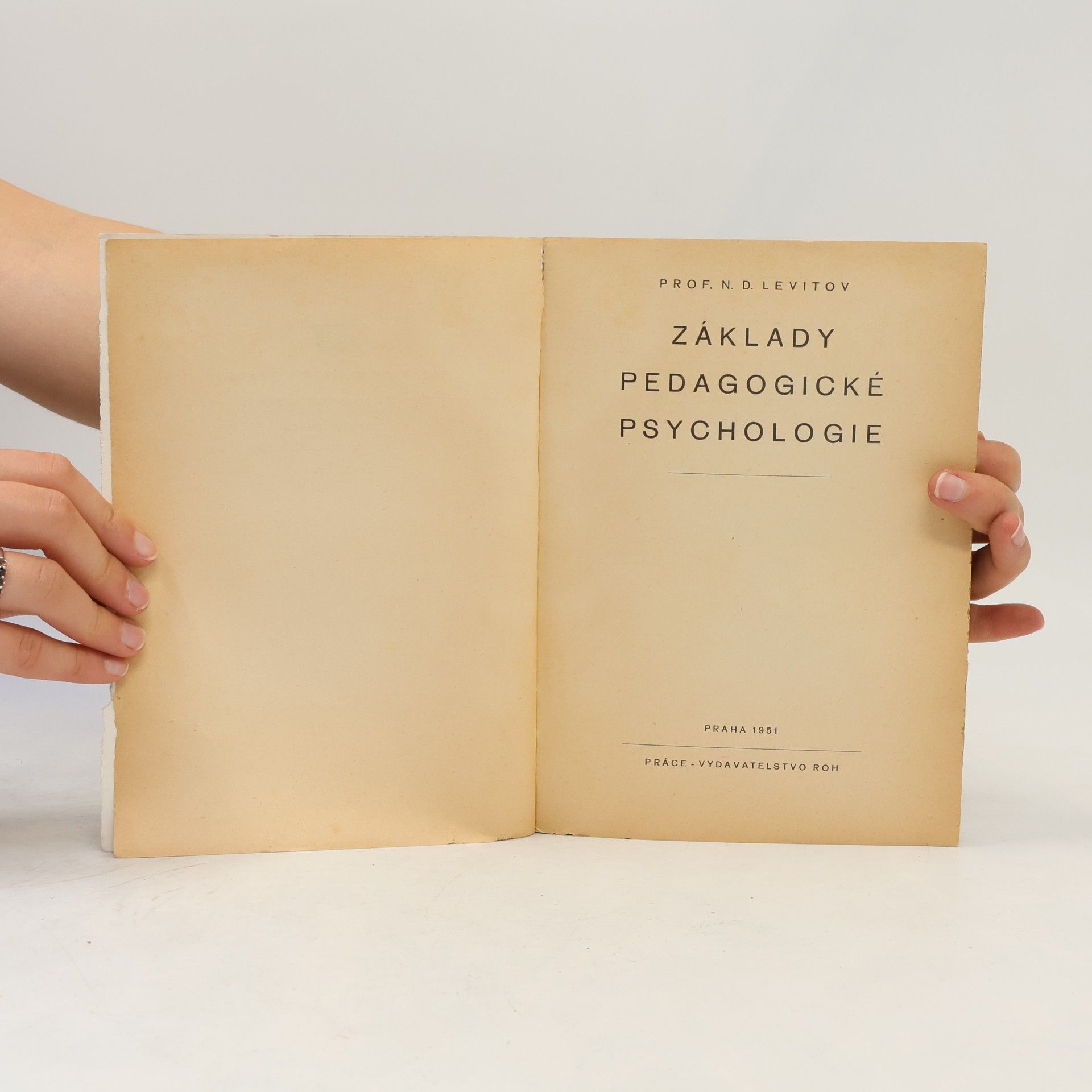 Nikolaj Dmitrijevič Levitov Základy pedagogické psychologie