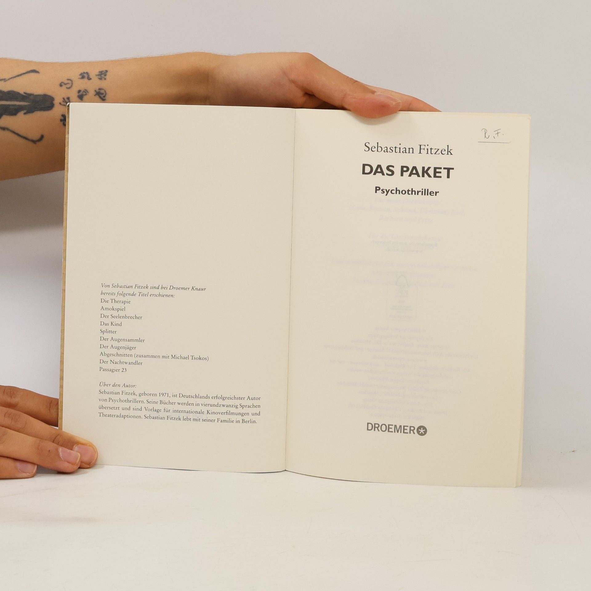 Sebastian Fitzek Das Paket