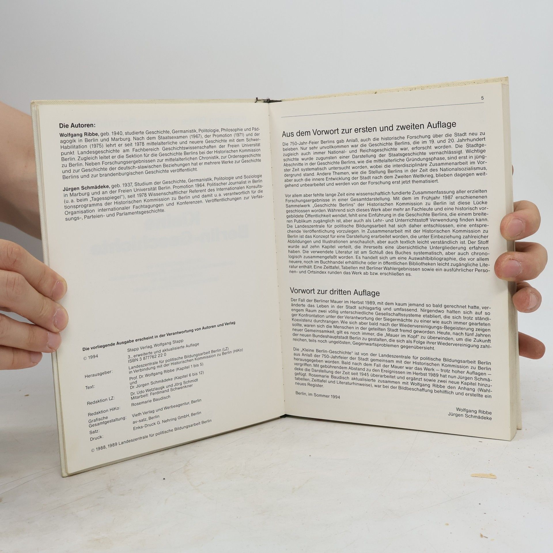 Jürgen Schmädeke Kleine Berlin-Geschichte