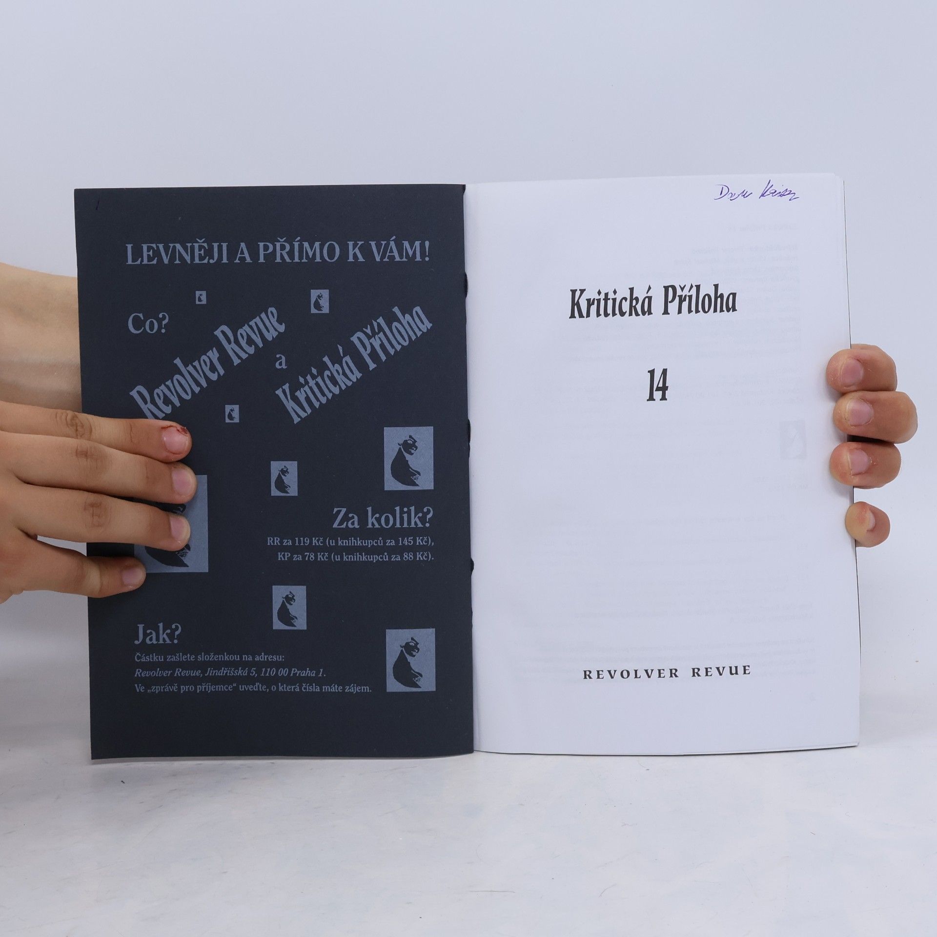 Collectif d'auteurs Kritická příloha 14. Revolver revue