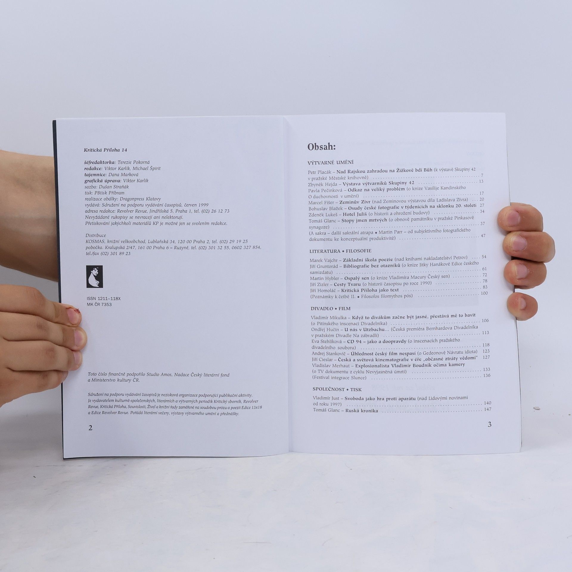 Collectif d'auteurs Kritická příloha 14. Revolver revue