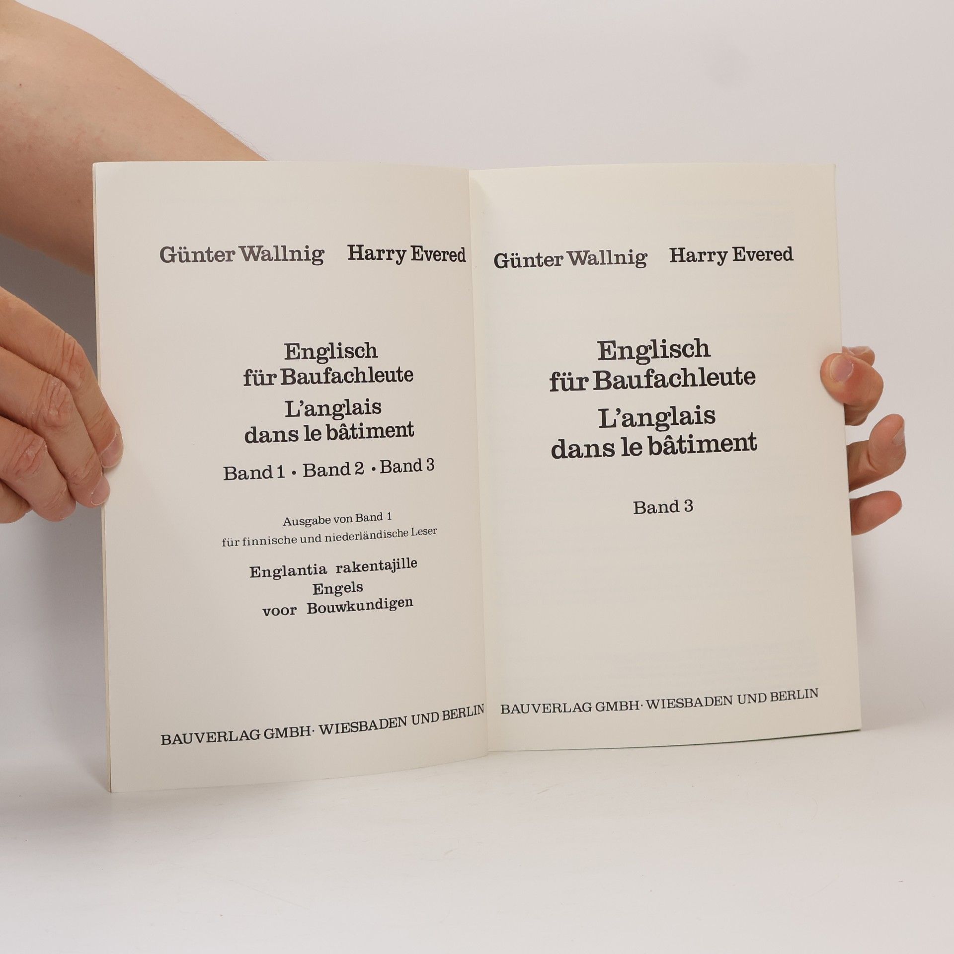 Günter Wallnig Englisch für Baufachleute / L'anglais dans le bâtiment