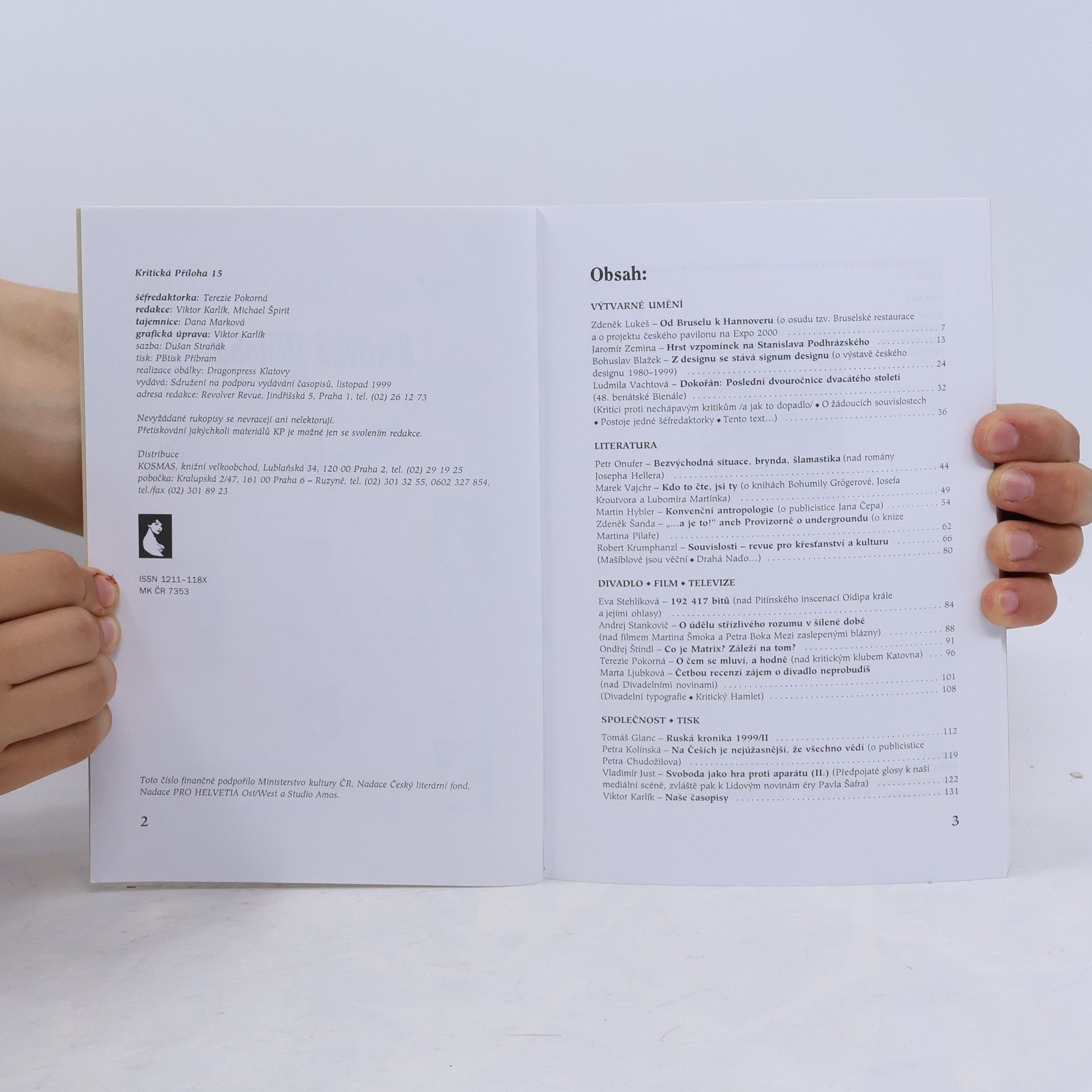 Collectif d'auteurs Kritická Příloha 15. Revolver revue