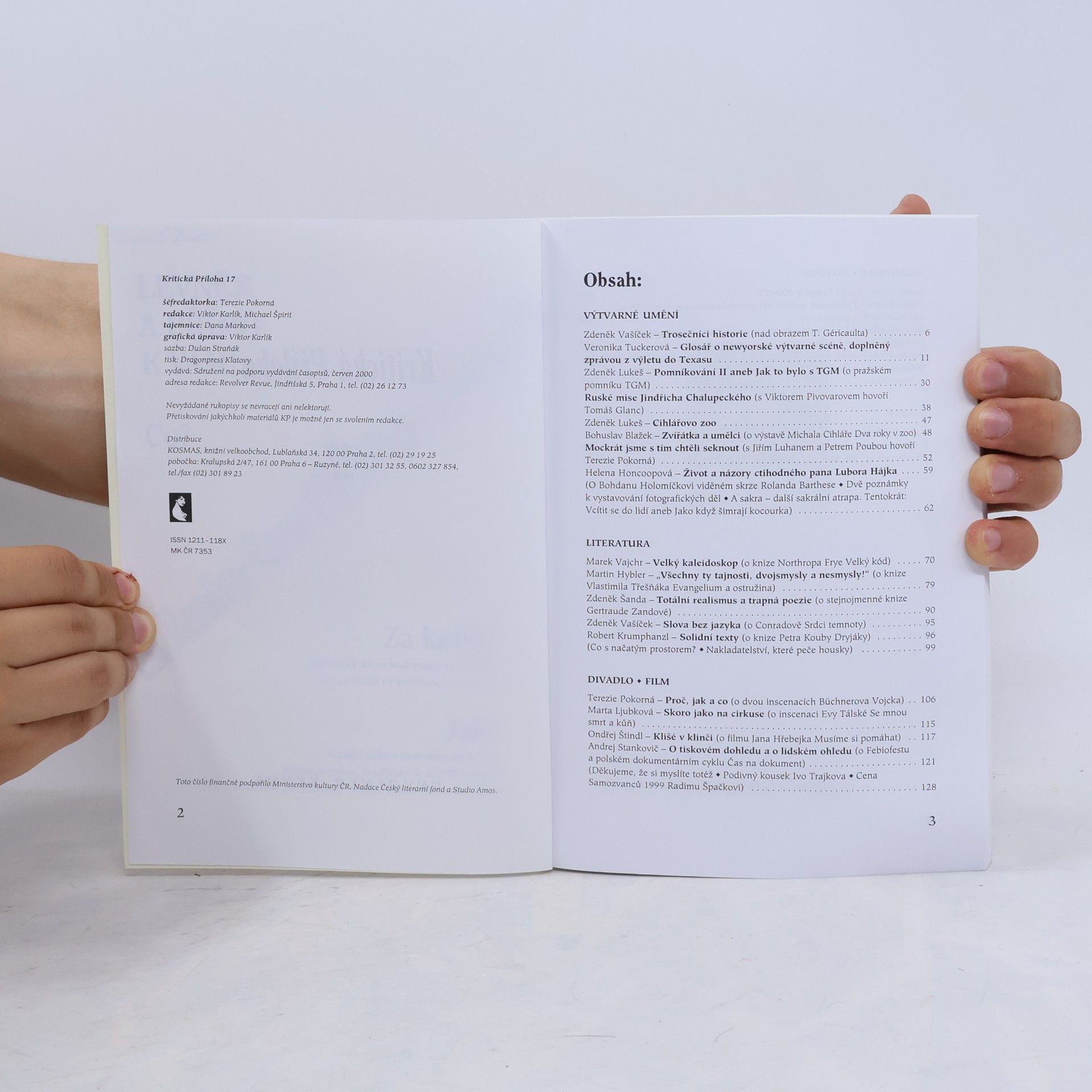 Collectif d'auteurs Kritická Příloha 17. Revolver Revue 6/2000
