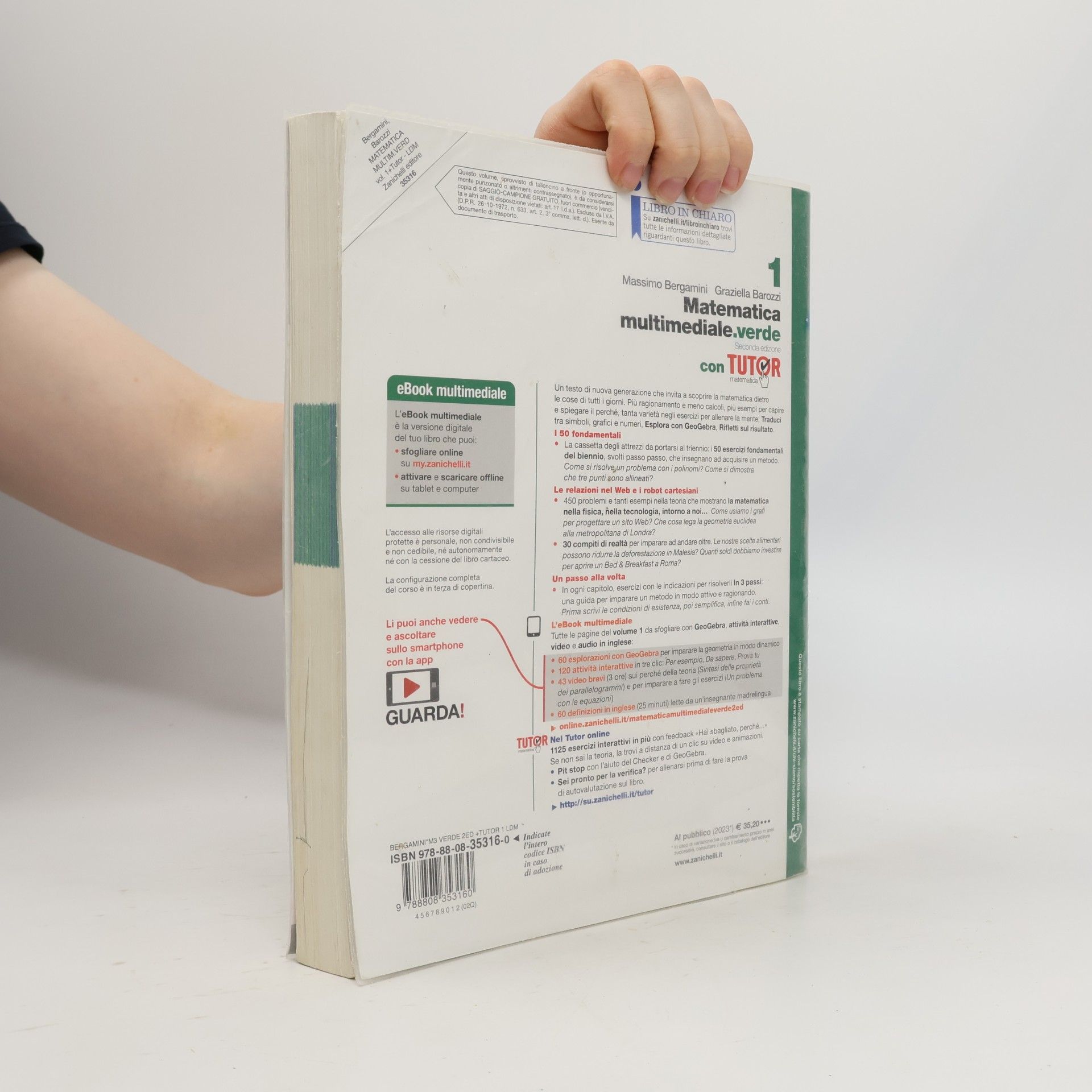 Massimo Bergamini Matematica multimediale.verde, 1