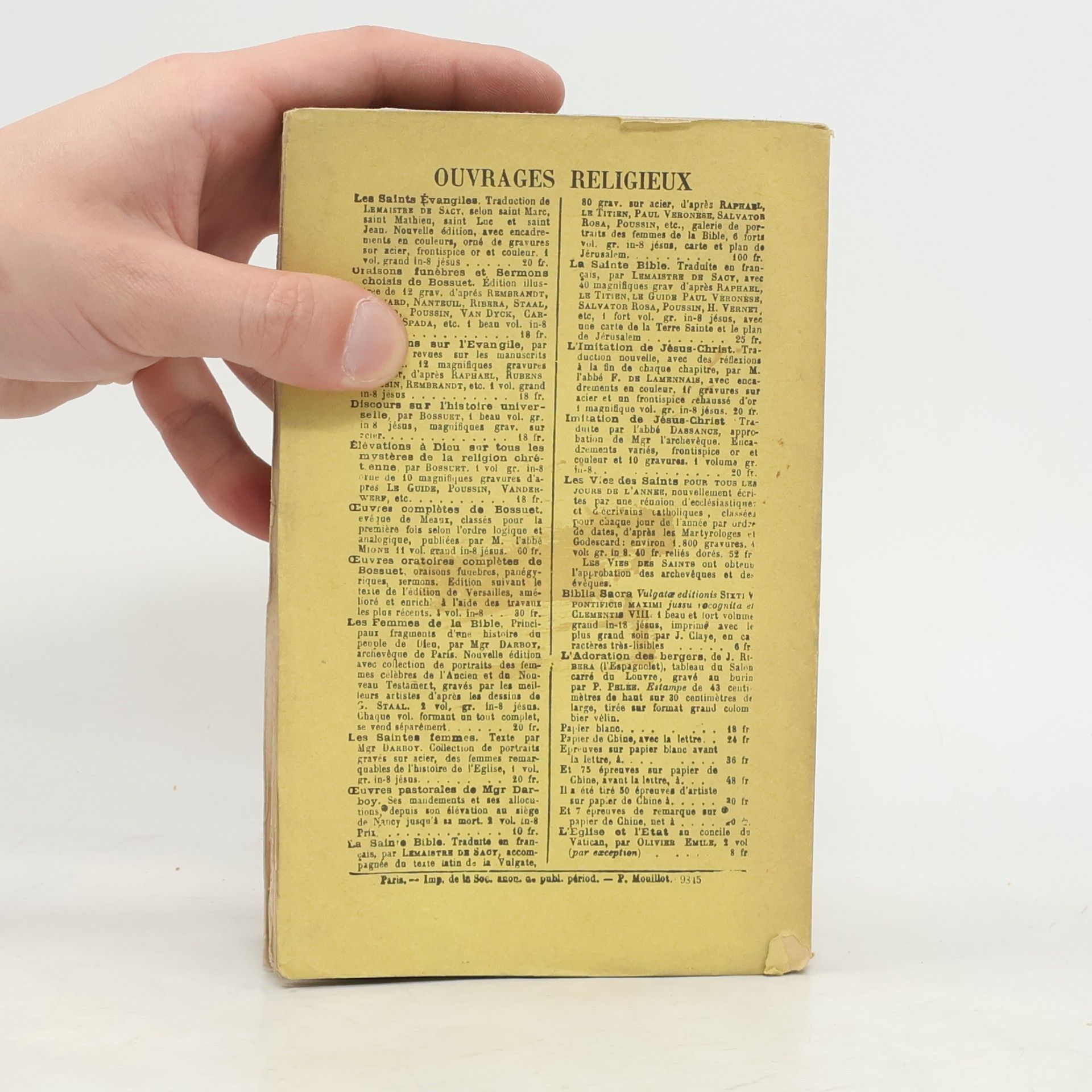 Jacques Bénigne Bossuet Histoire des Variations des Églises Protestantes