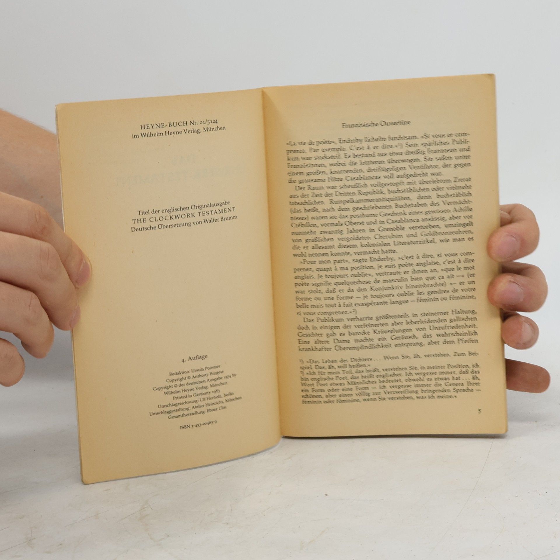 Anthony Burgess Das Uhrwerk-Testament: Roman