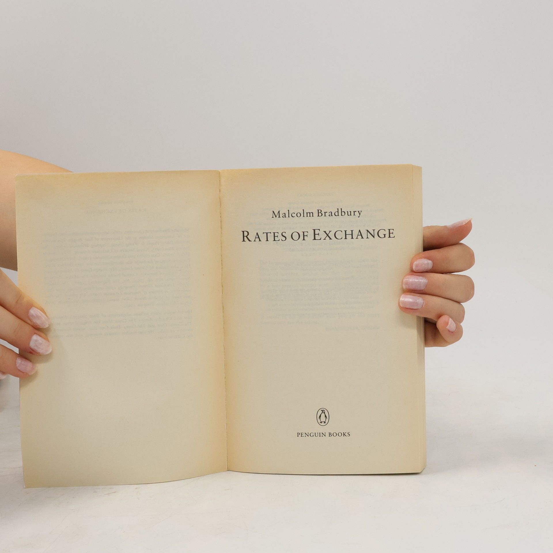 Malcolm Bradbury Rates of Exchange