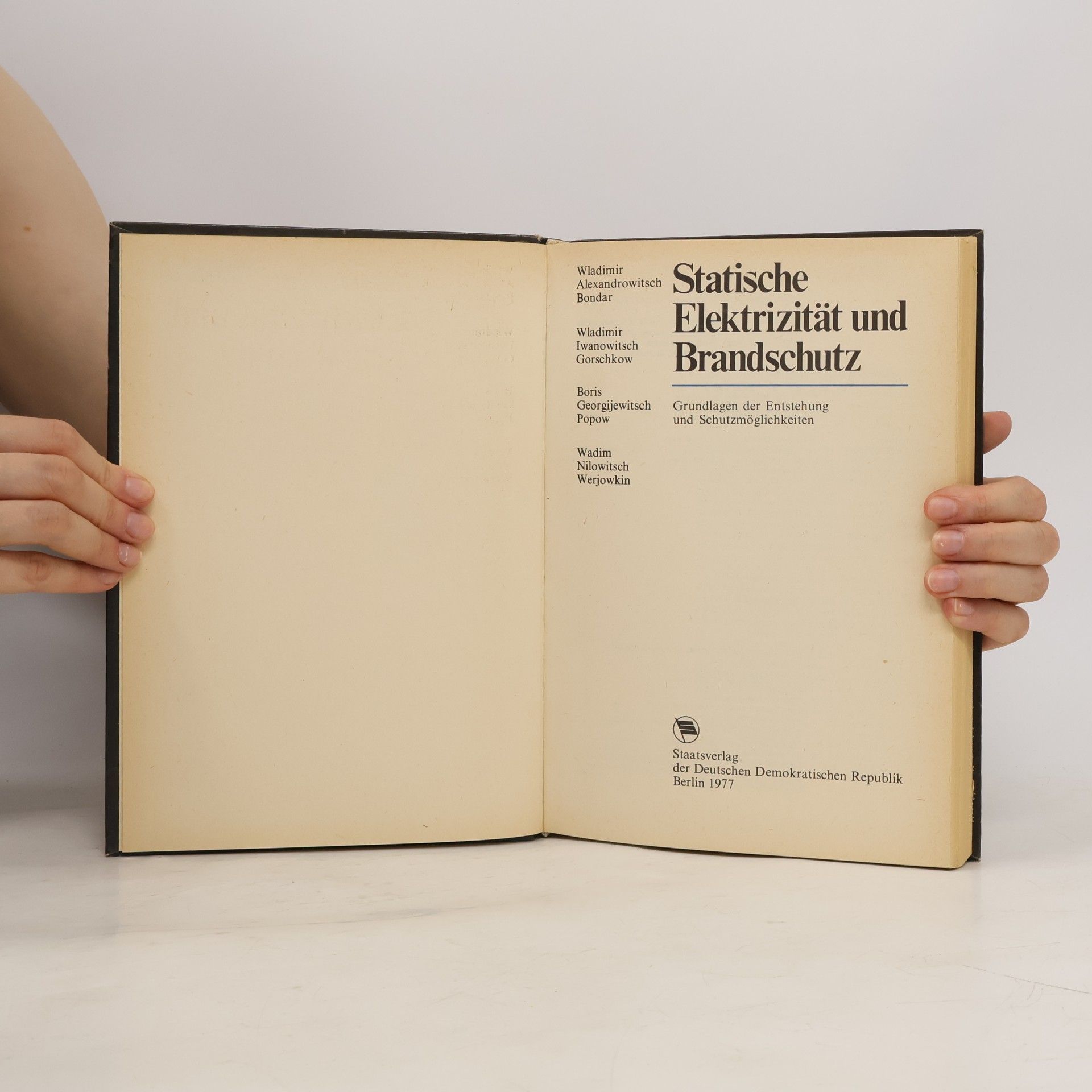 Autorenkollektiv Statische Elektrizität und Brandschutz