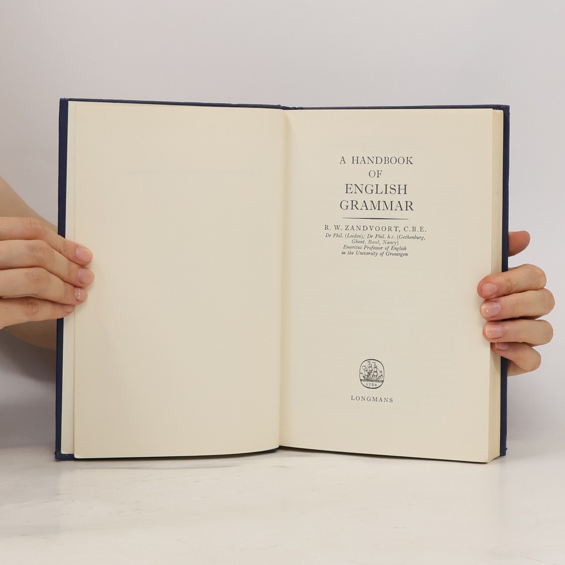 Reinard Willem Zandvoort A Handbook of English Grammar