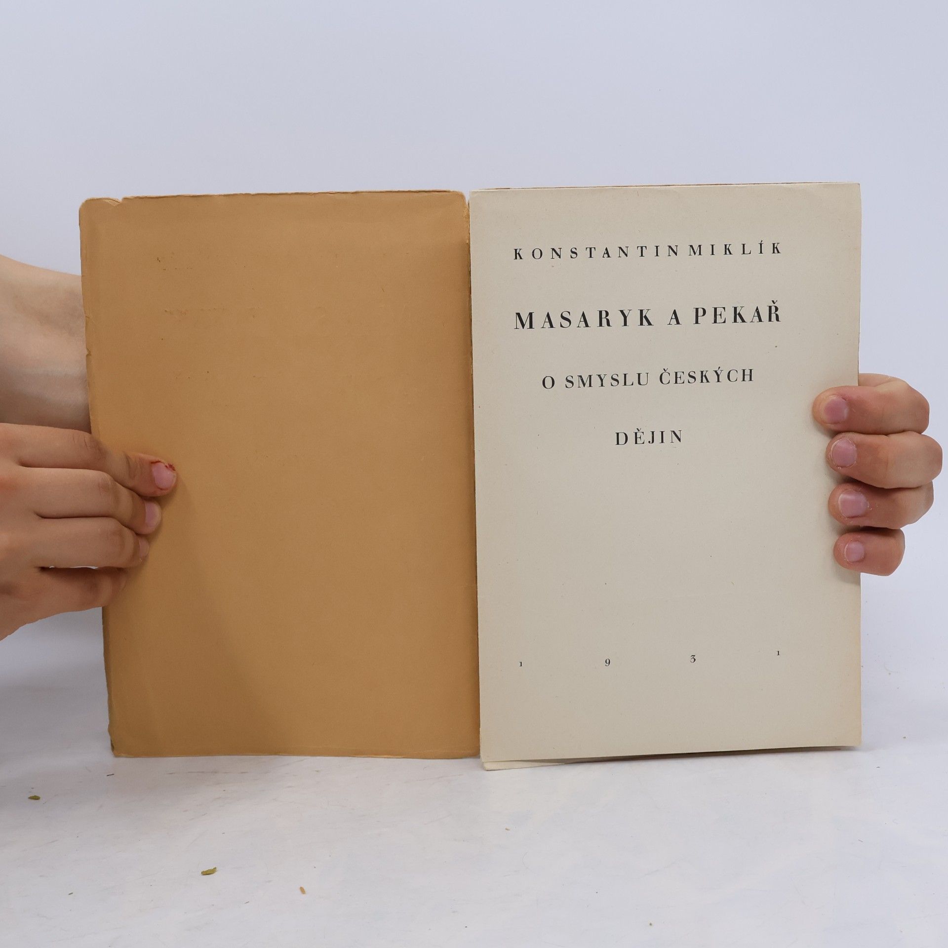 Josef Konstantin Miklík Masaryk a Pekař