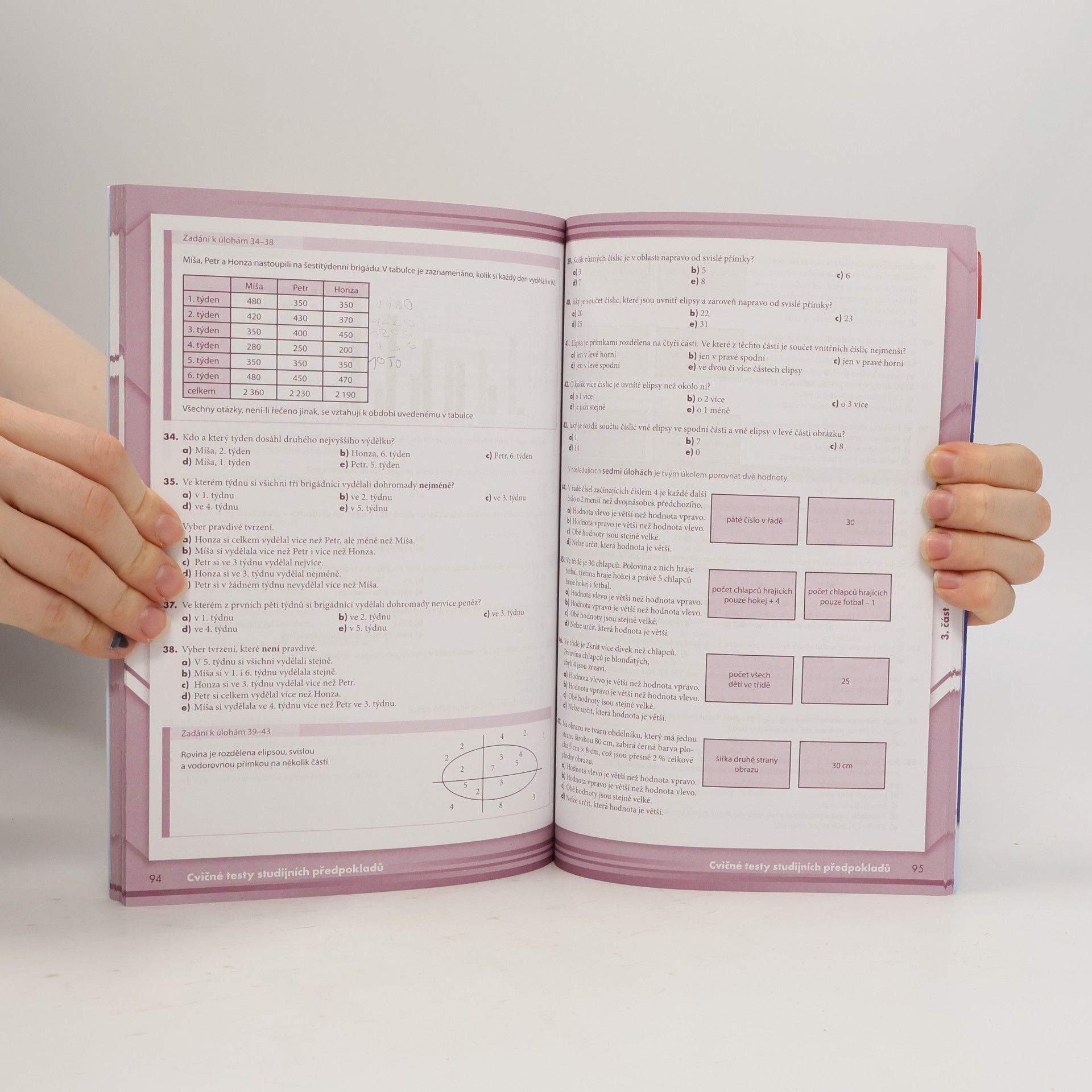 Petra Červinková Testy příprava na střední školy - Český jazyk, Matematika, Studijní předpoklady