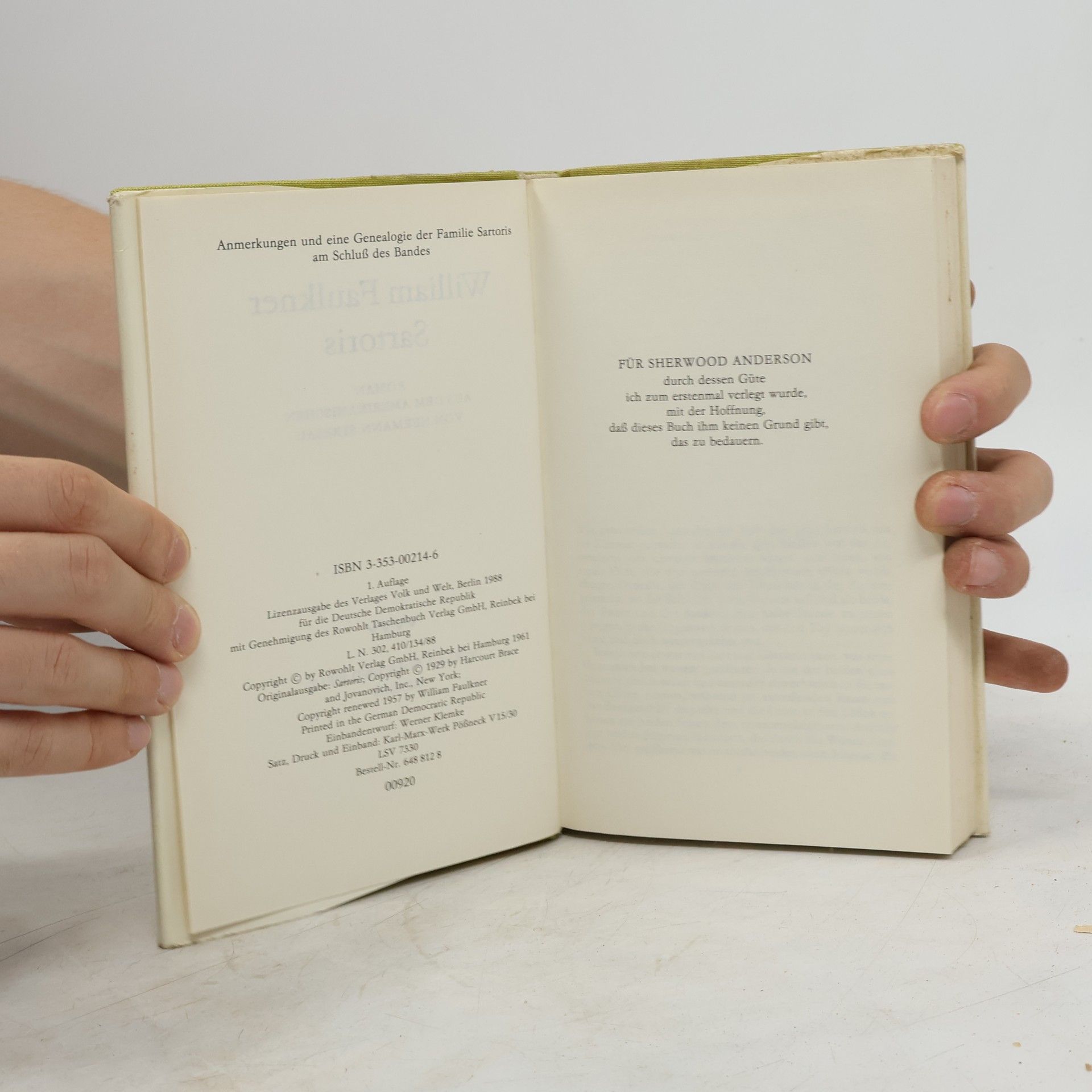 William Faulkner Sartoris