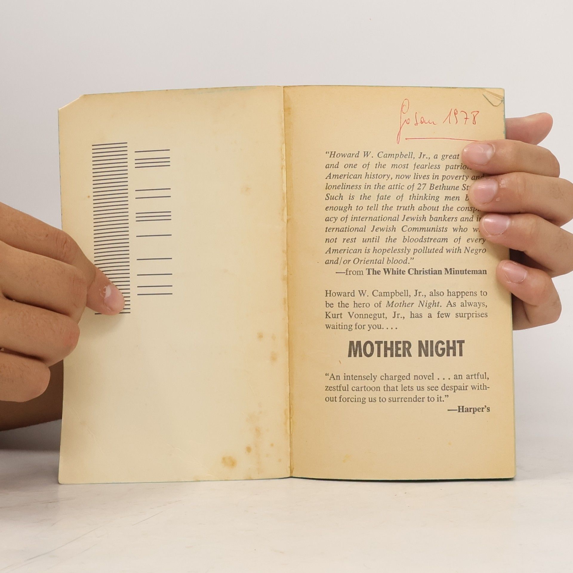 Kurt Vonnegut, Jr. Mother Night