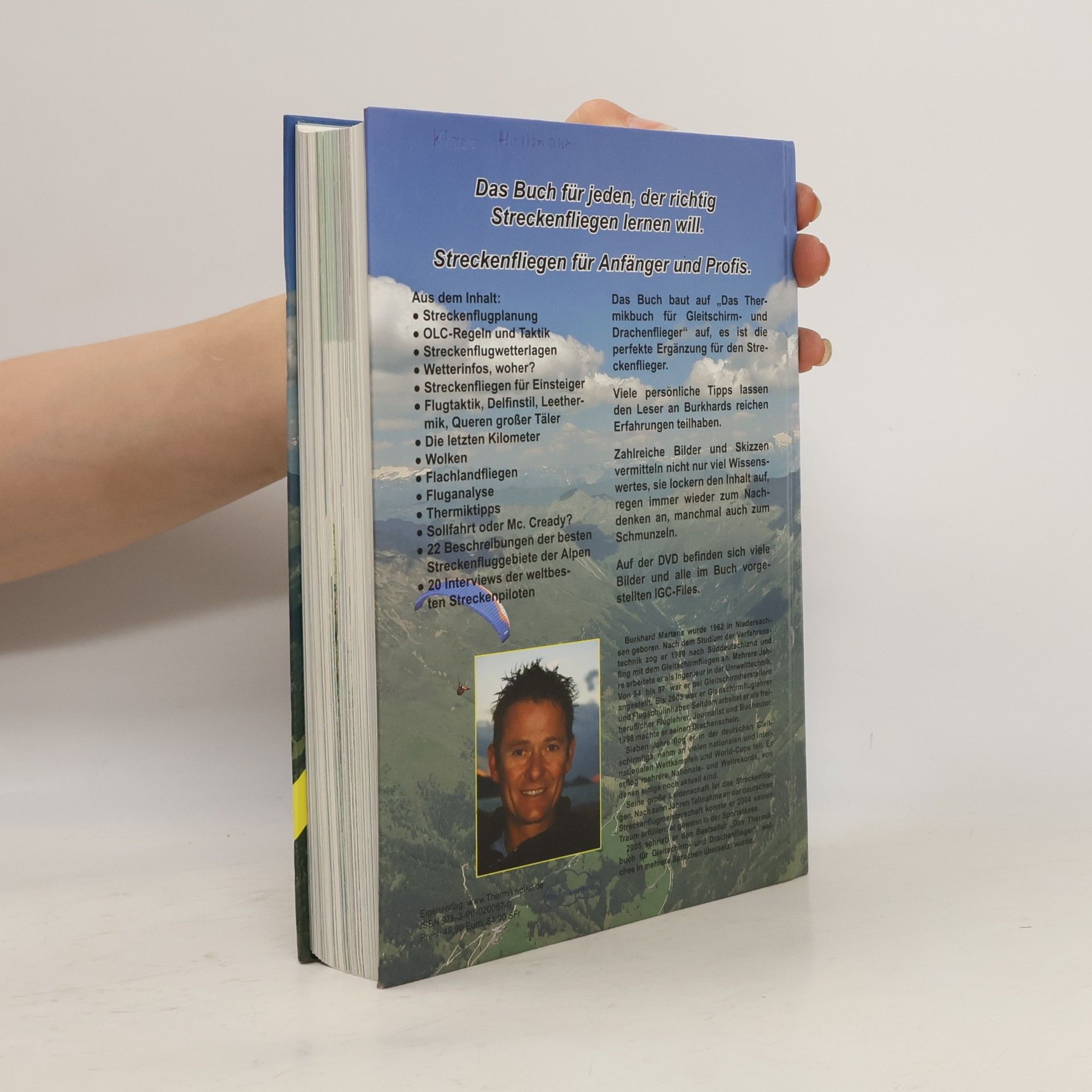 Burkhard Martens Das Streckenflugbuch für Gleitschirm- und Drachenflieger