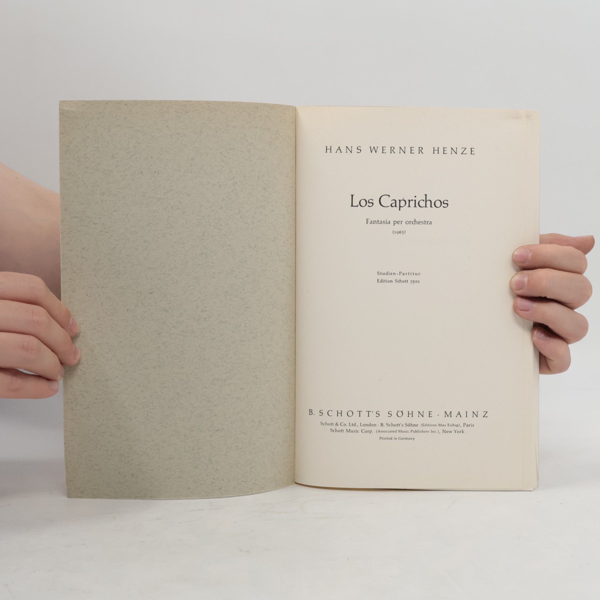 Hans Werner Henze Los Caprichos