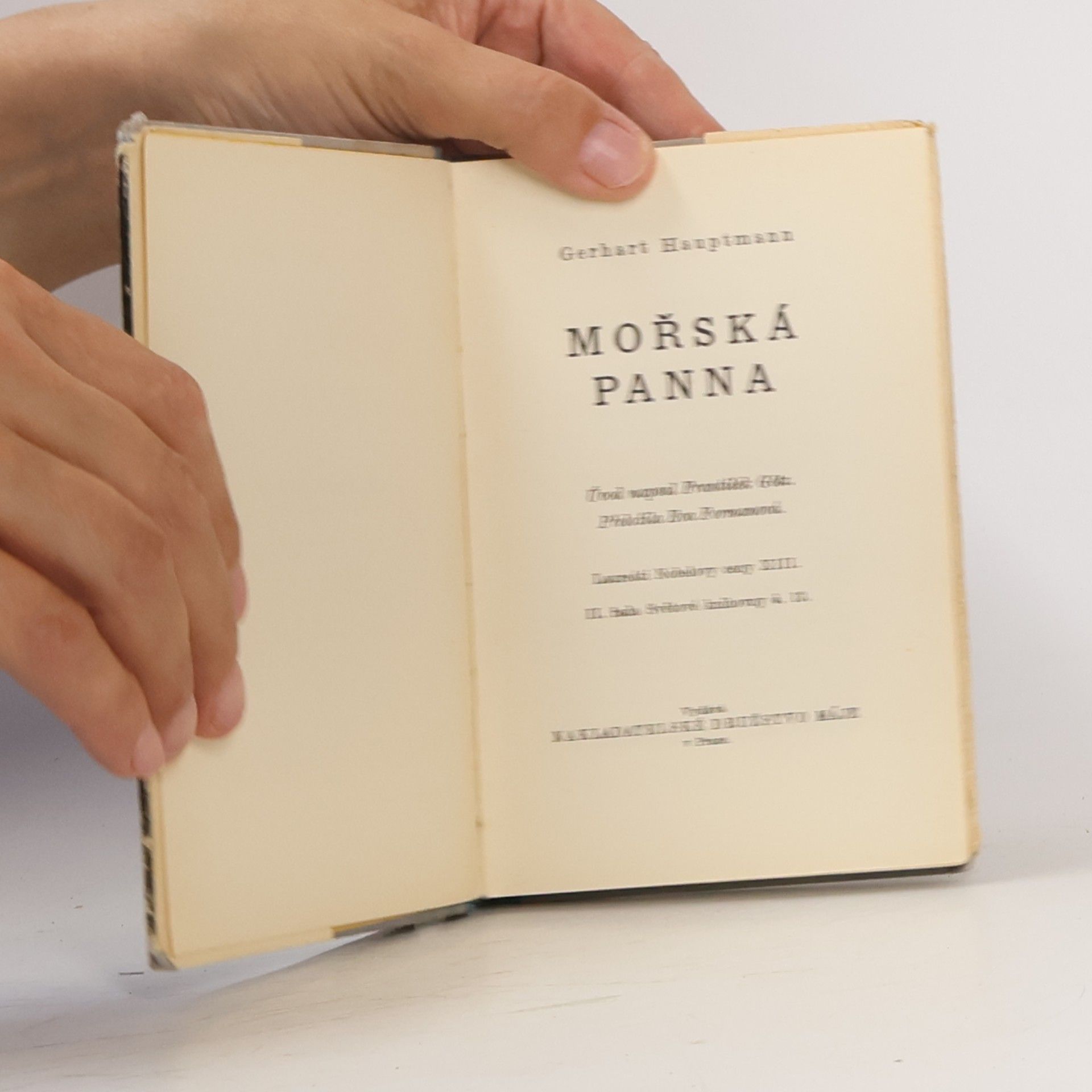 Gerhart Hauptmann Mořská panna