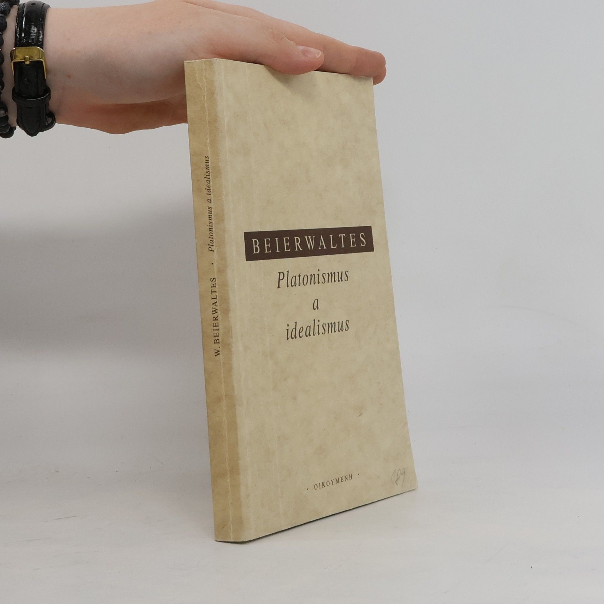 Werner Beierwaltes Platonismus a idealismus