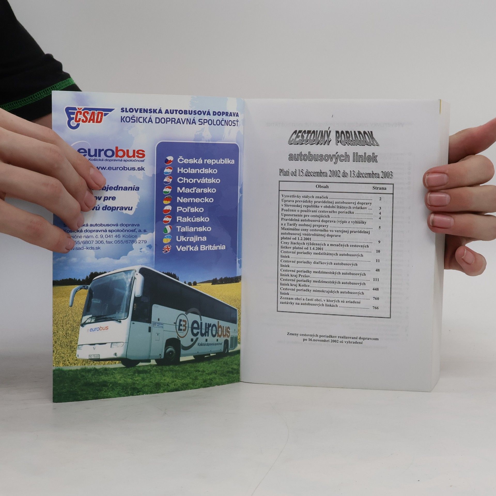 Kolektív autorov Cestovný poriadok pravidelnej autobusovej dopravy