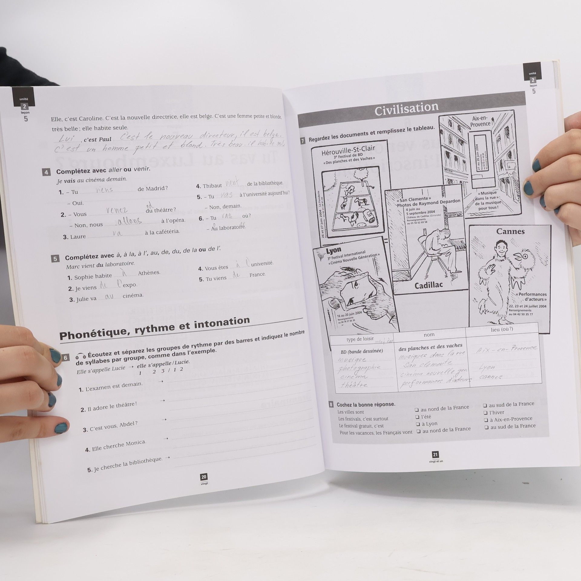 Sylvie Poisson-Quinton Festival: methode De Francais 1 Cahier D'Exercices