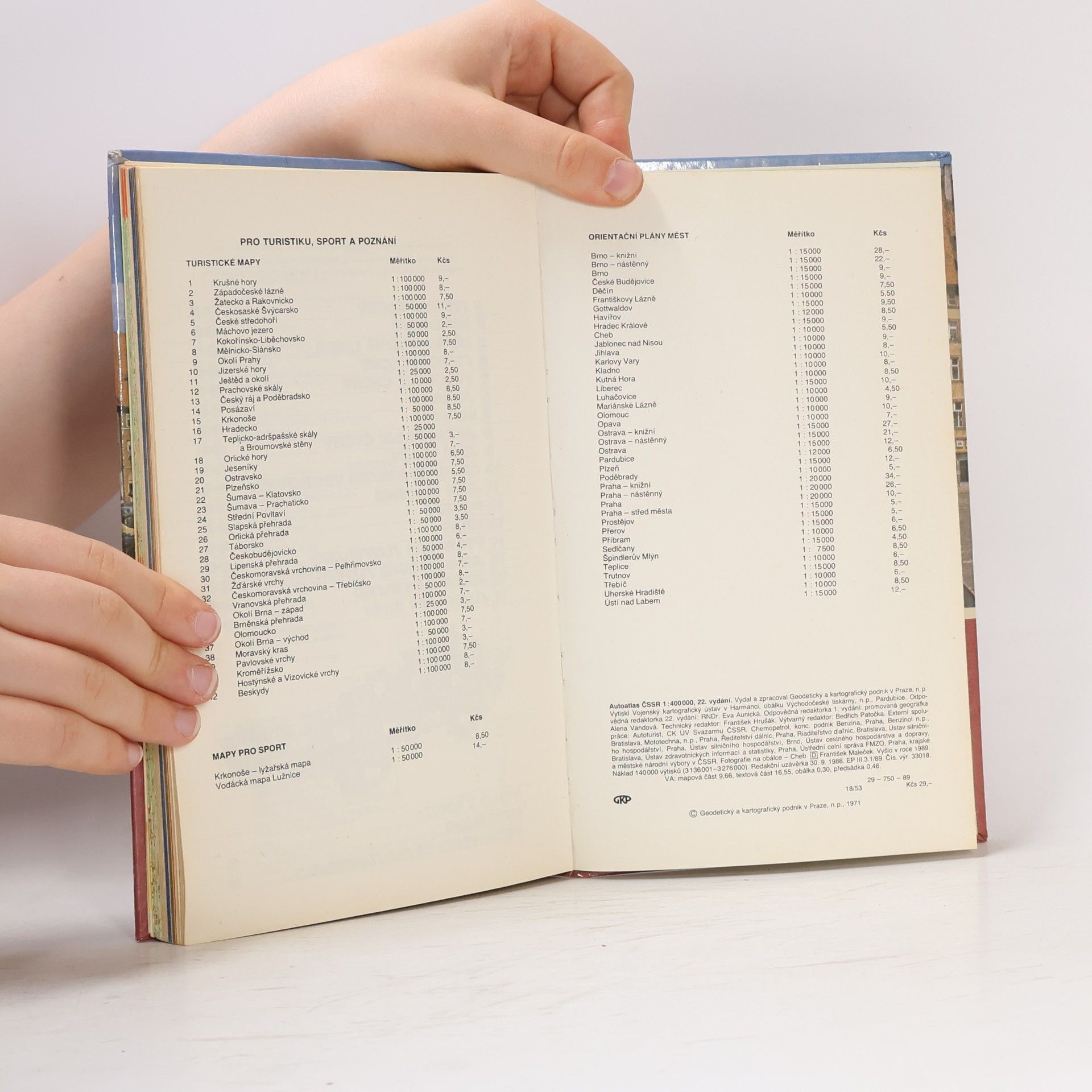 Kolektív autorov Auto atlas ČSSR