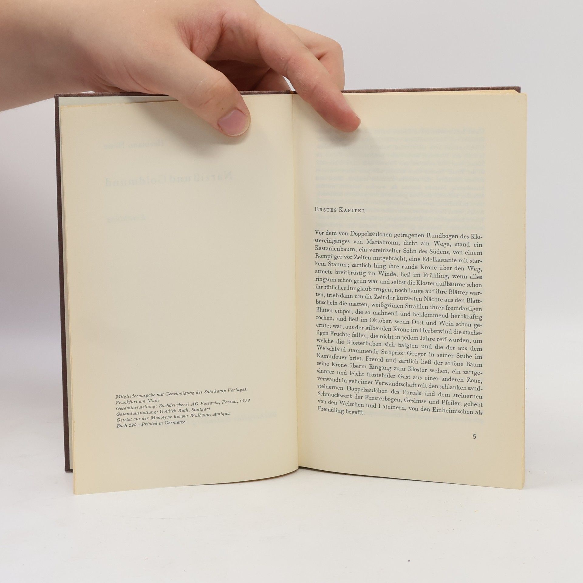 Hermann Hesse Narziß und Goldmund