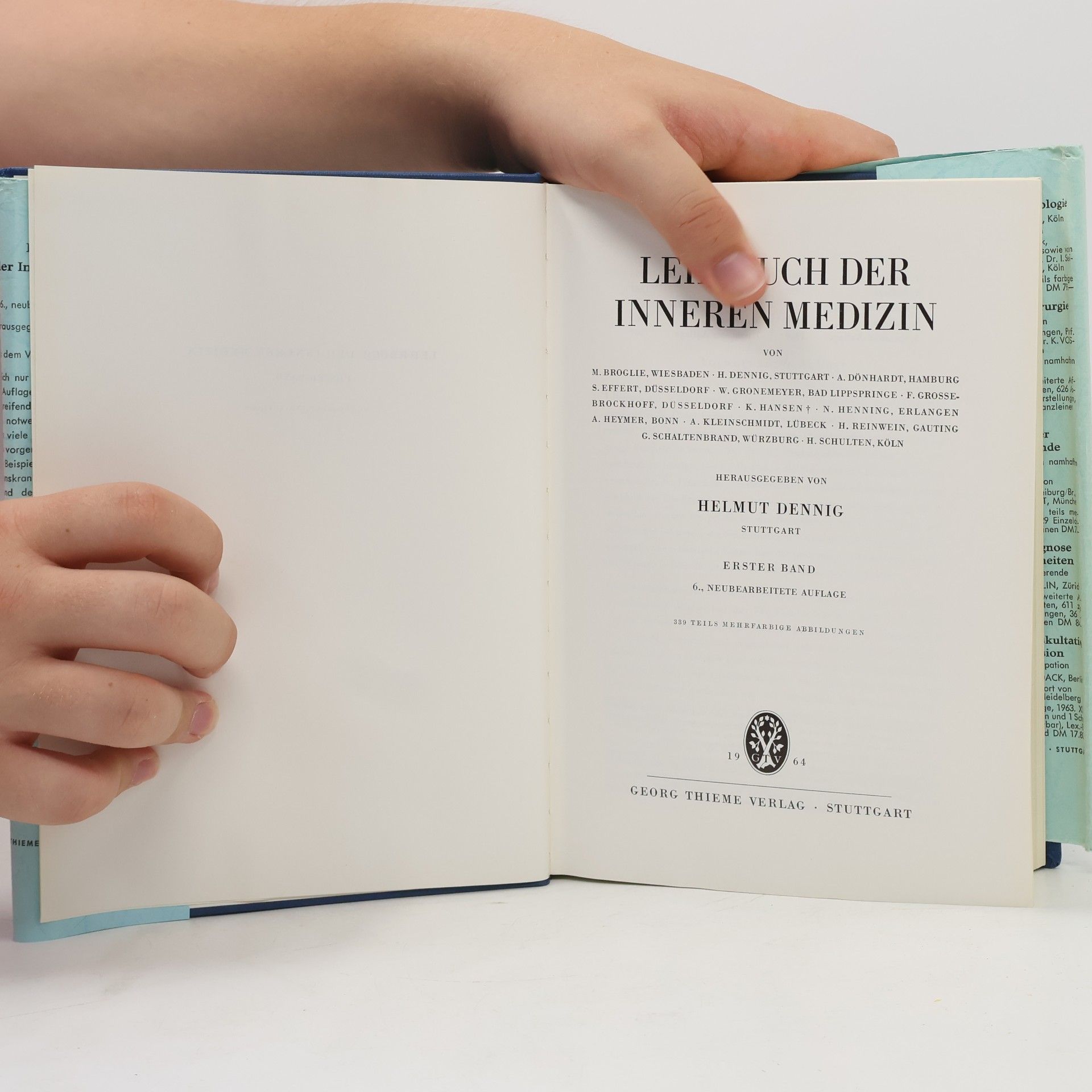 Helmut Dennig Lehrbuch der Inneren Medizin 1.