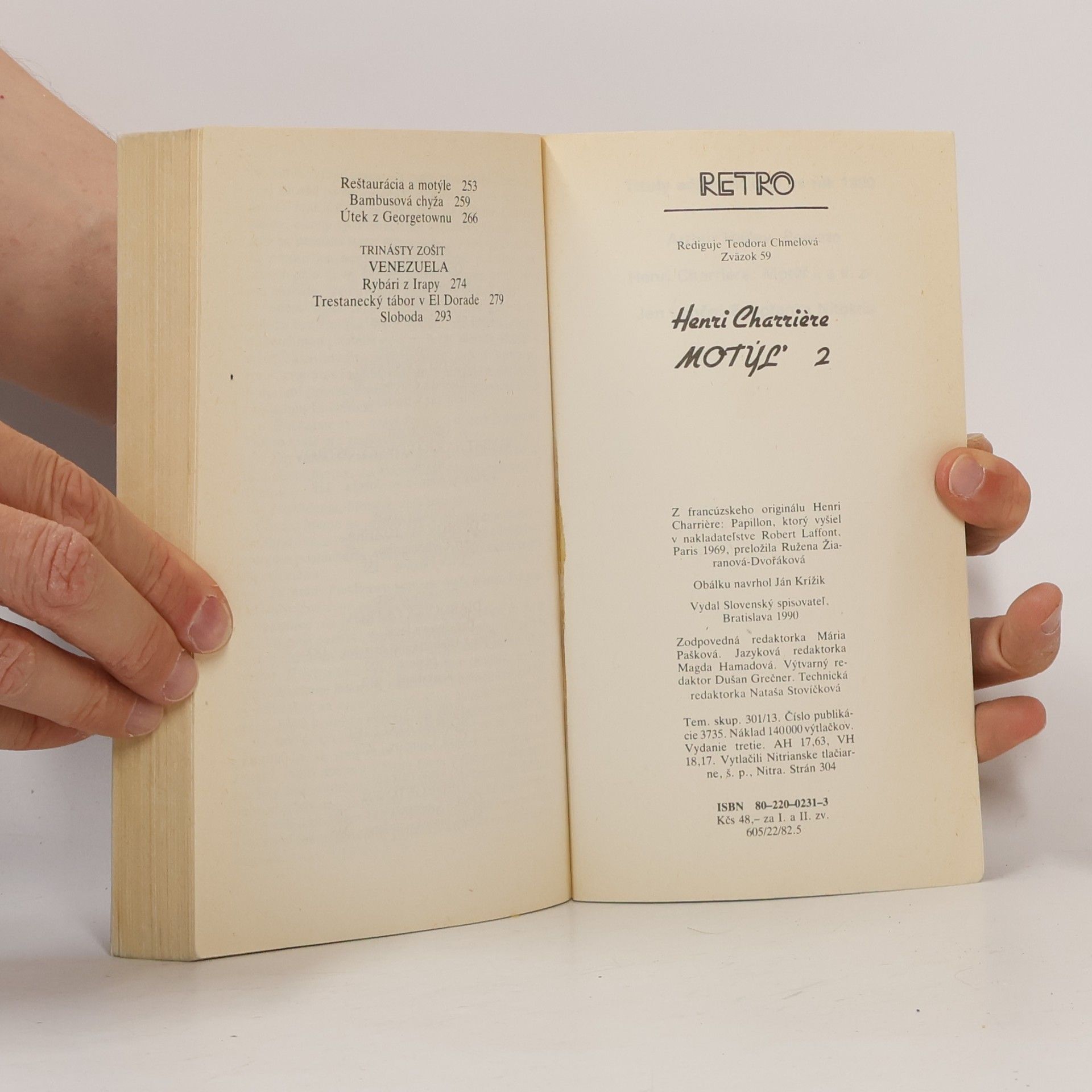 Henri Charrière Motýl' 1. a 2. díl