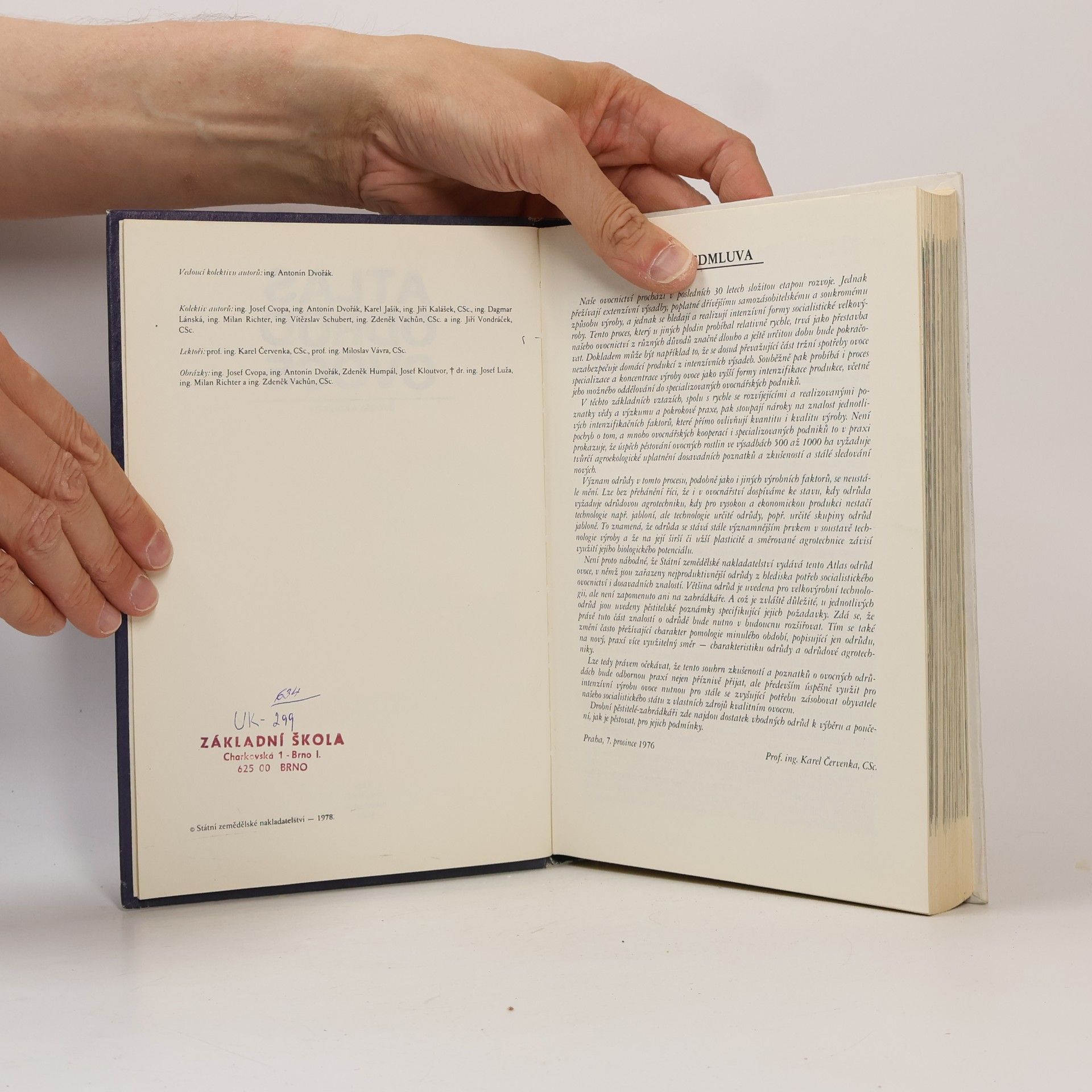 Antonín Dvořák Atlas odrůd ovoce