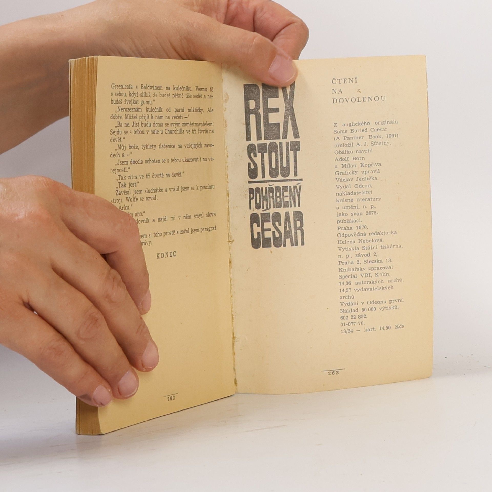 Rex Stout Pohřbený César