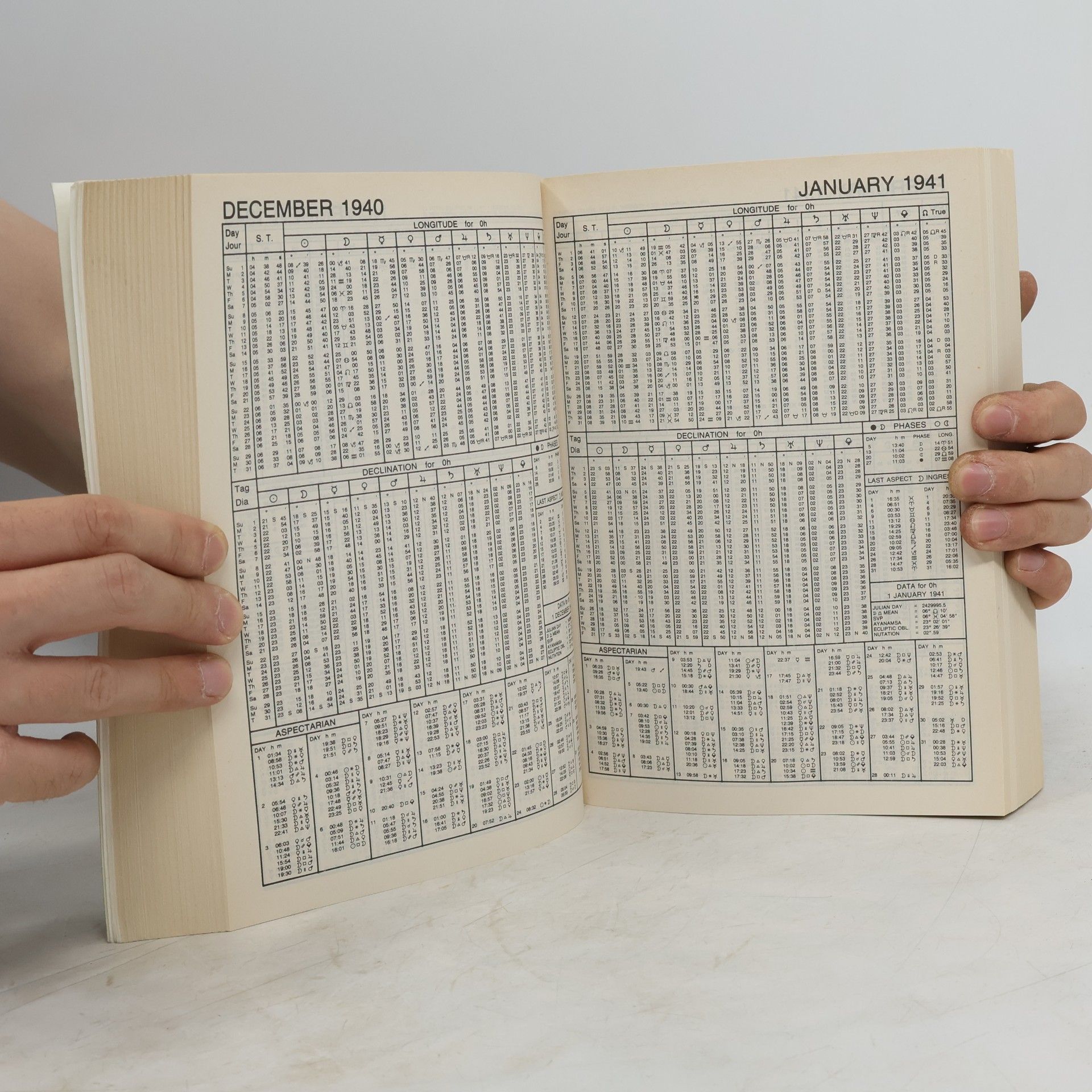 AA.VV. Ephemeris 1900 - 2000: 0h TDT (midnight)