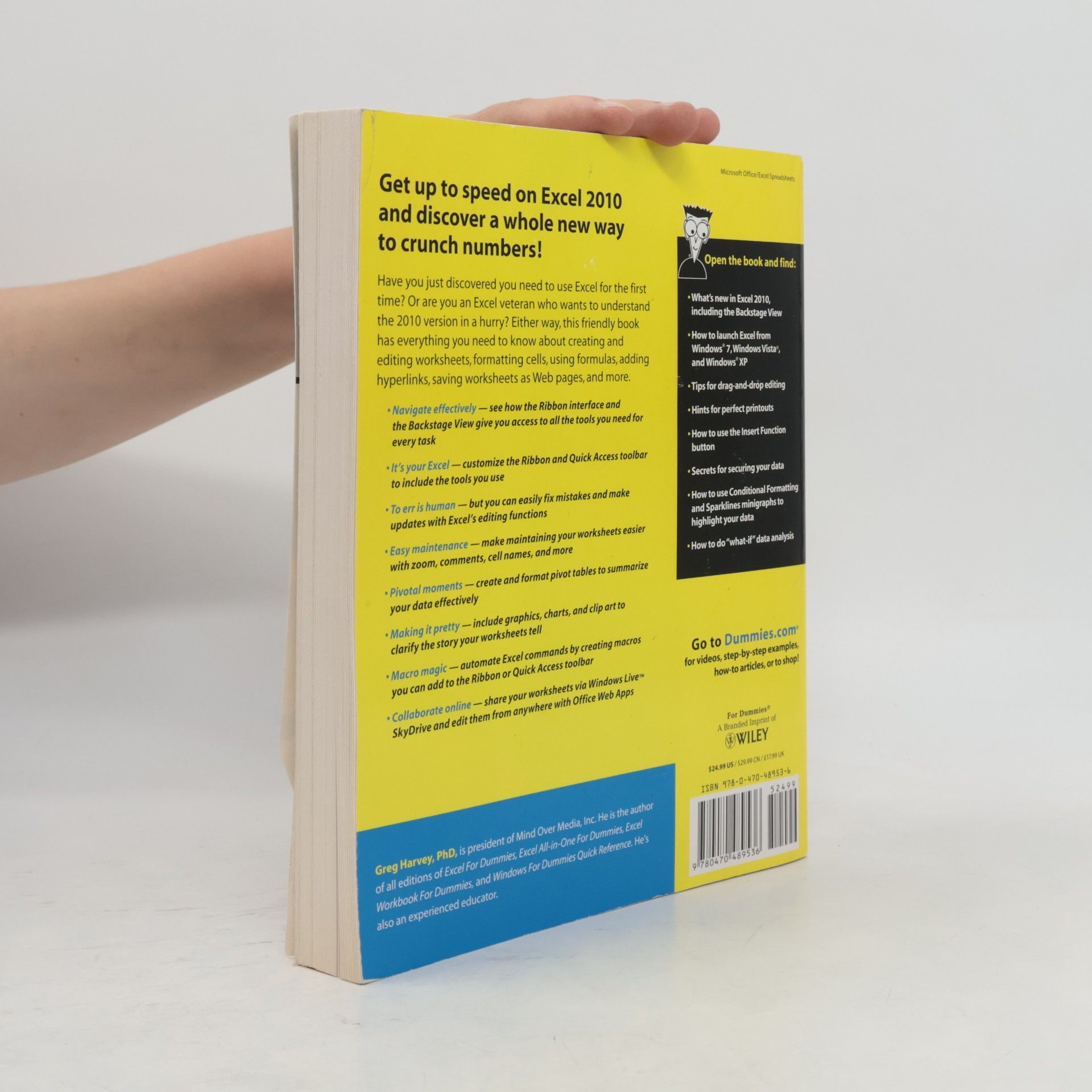 Greg Harvey, PhD Excel 2010 For Dummies